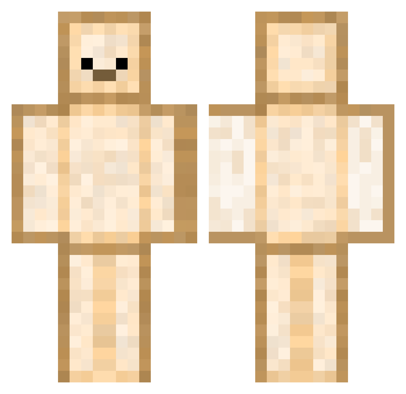 eierkopf15 Minecraft skin, front and back view