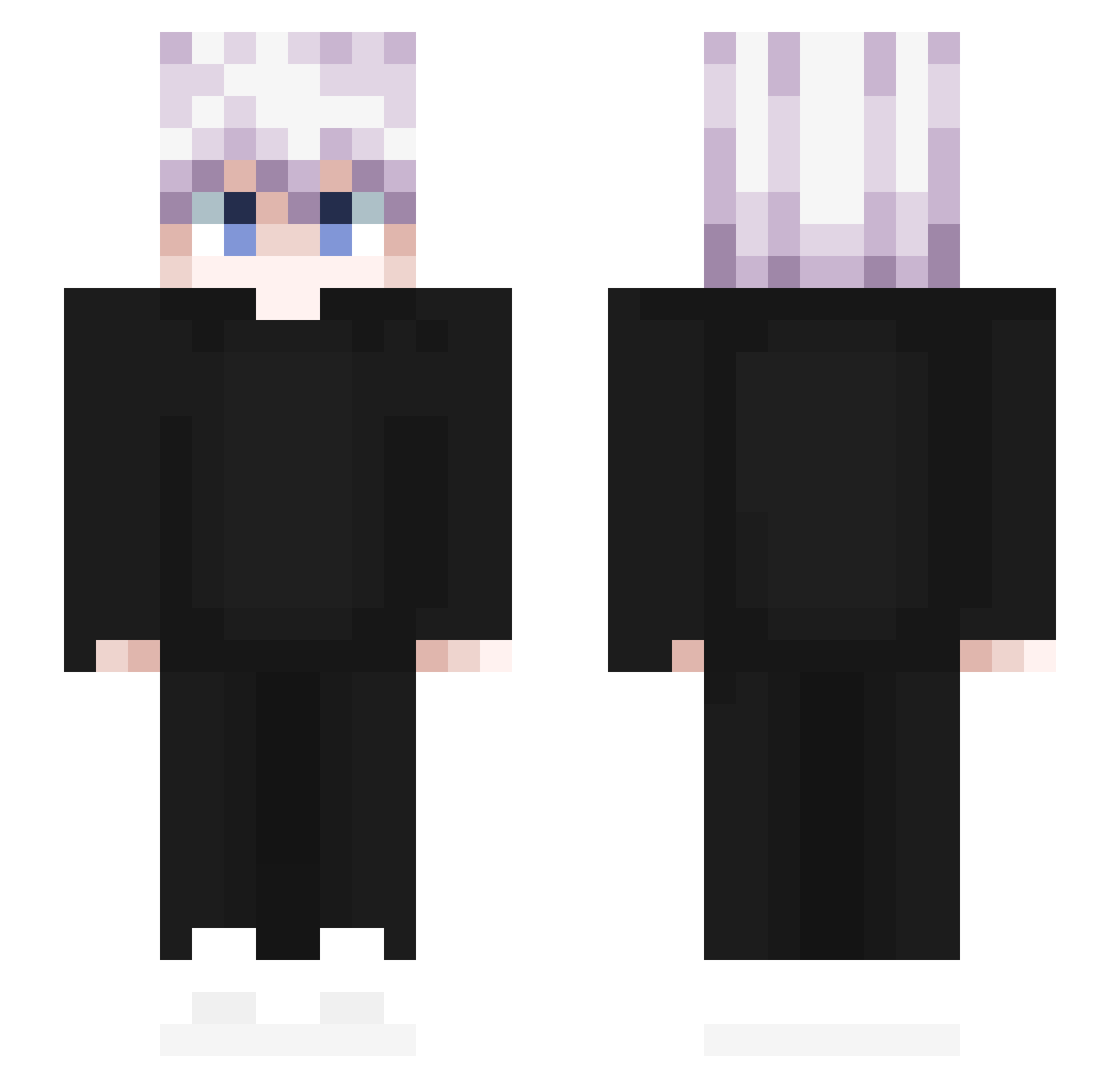 Primary Minecraft skin, front and back view