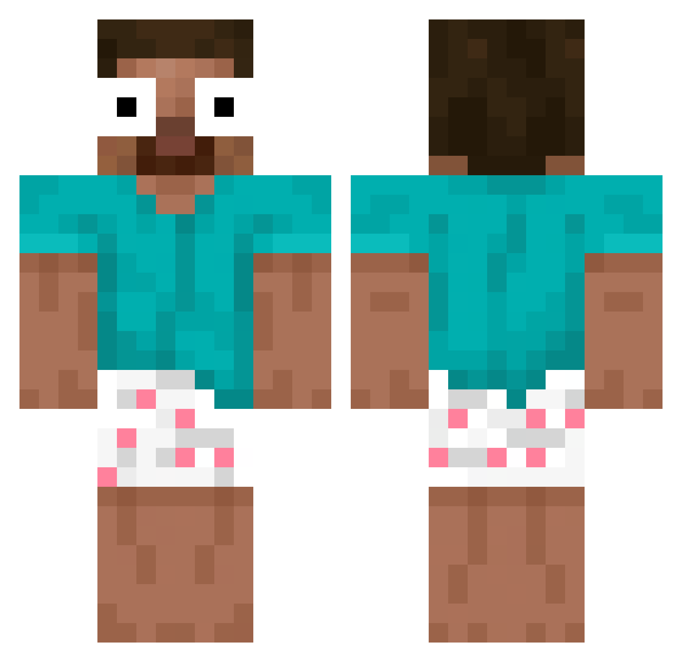 kirushkaolo Minecraft skin, front and back view