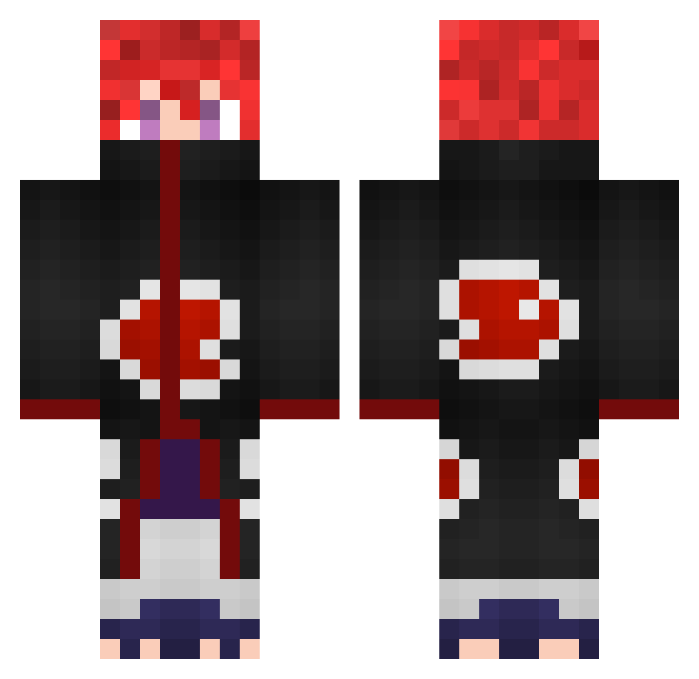 Andriu_Lun Minecraft skin, front and back view