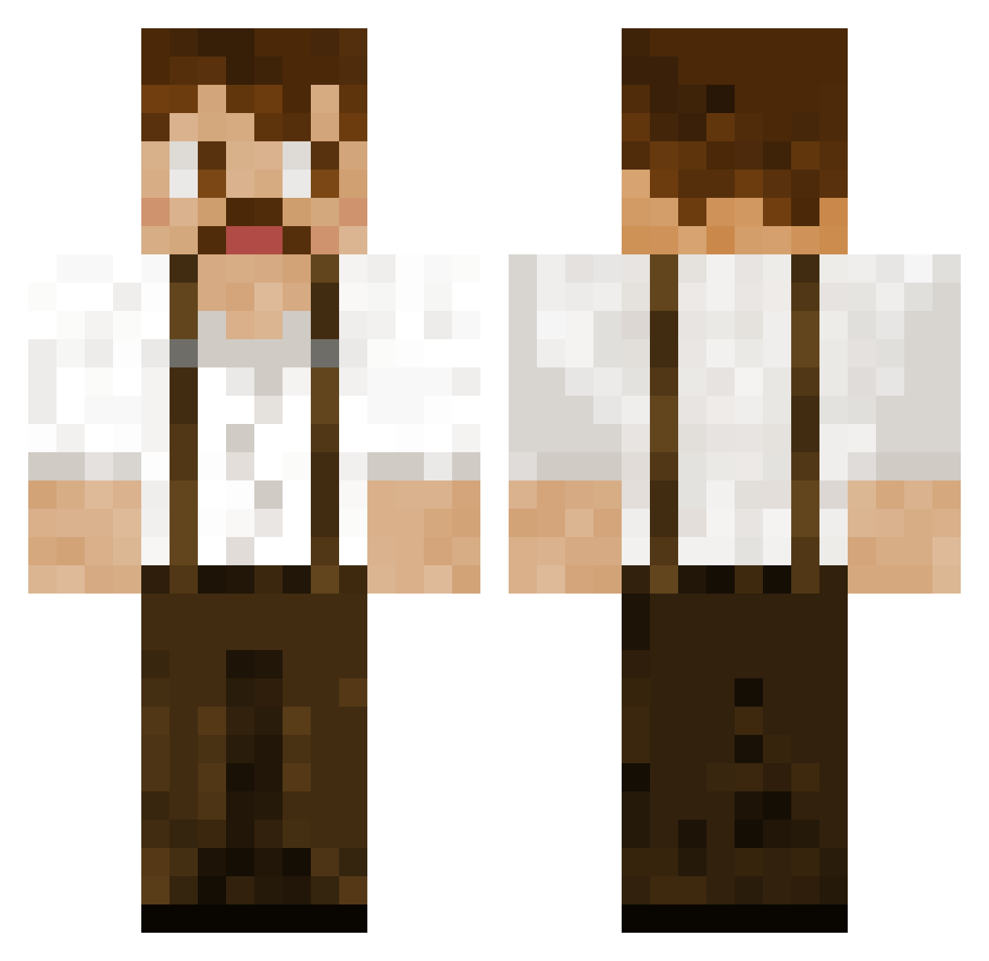 AxeMatt29 Minecraft skin, front and back view