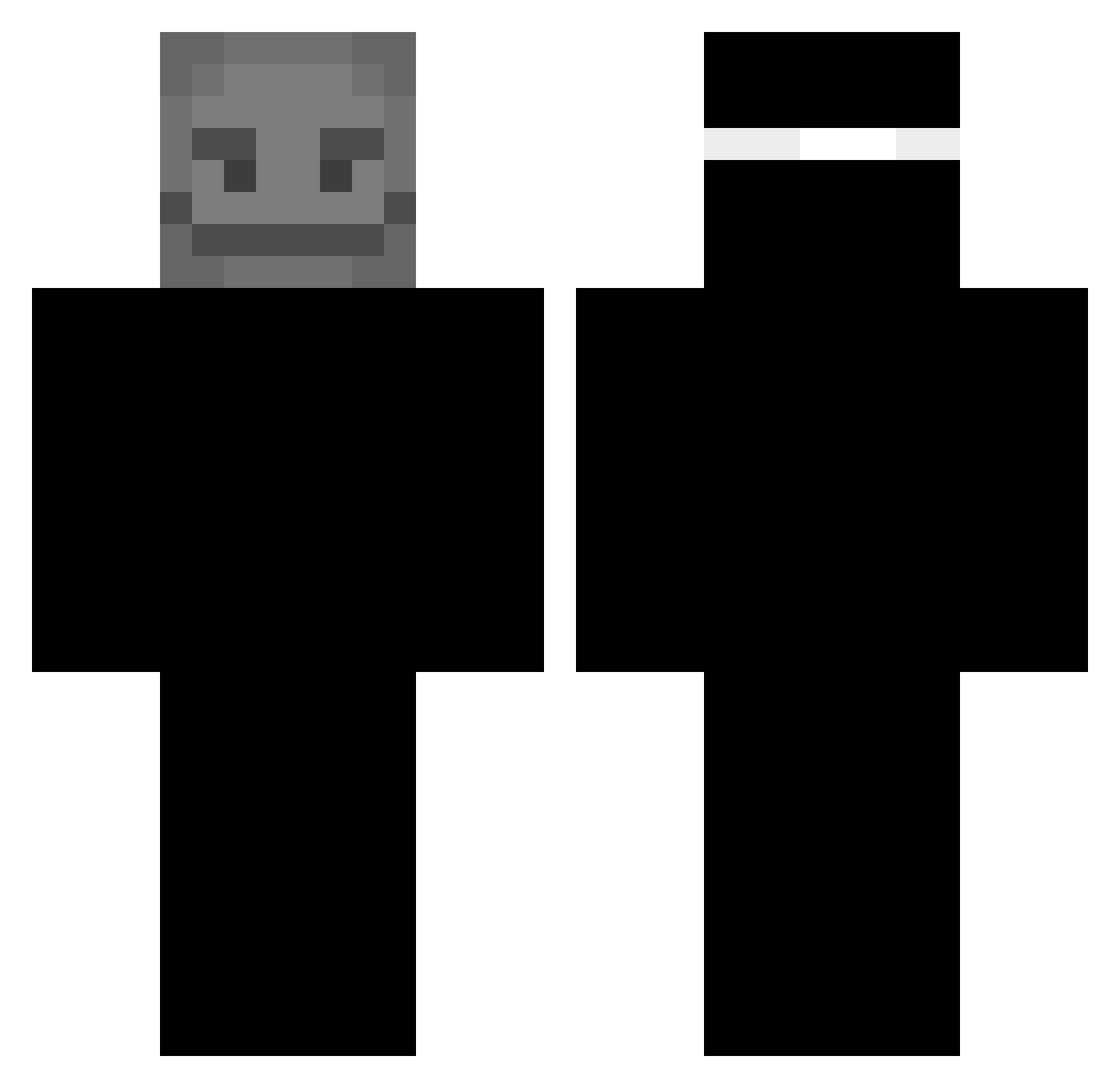 SOCRAMSS Minecraft skin, front and back view
