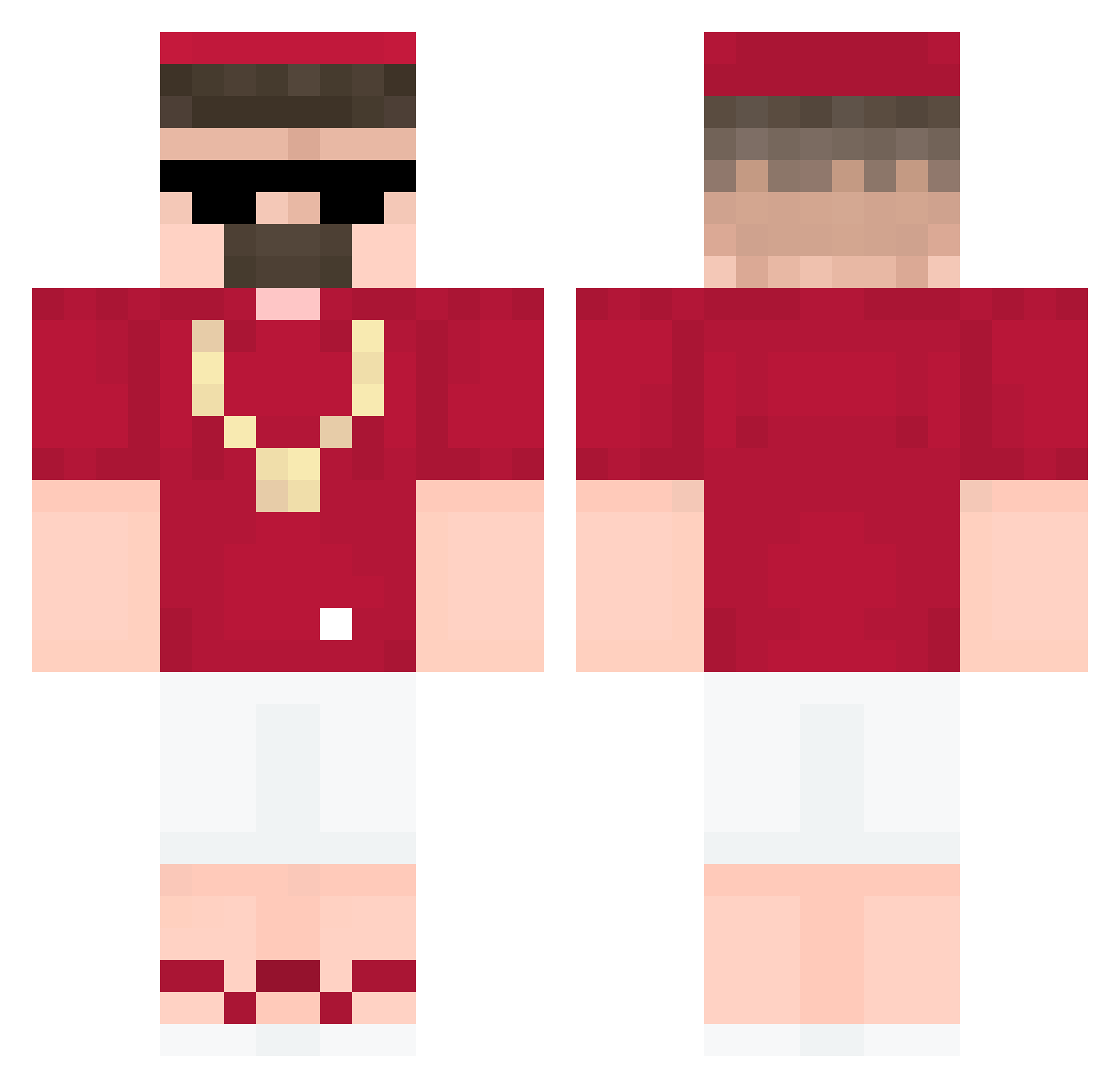Raph_Andr Minecraft skin, front and back view