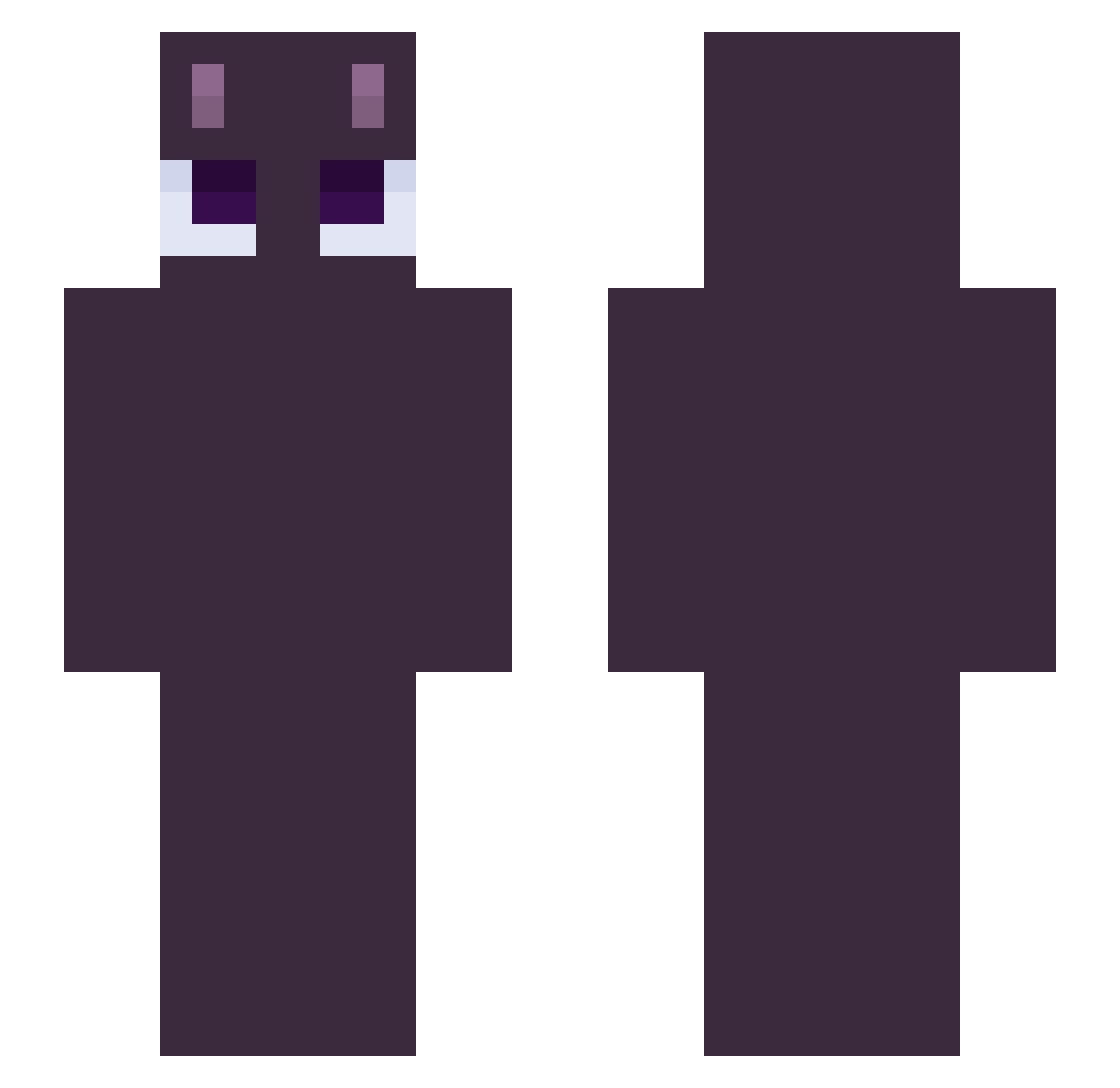 reiberi Minecraft skin, front and back view