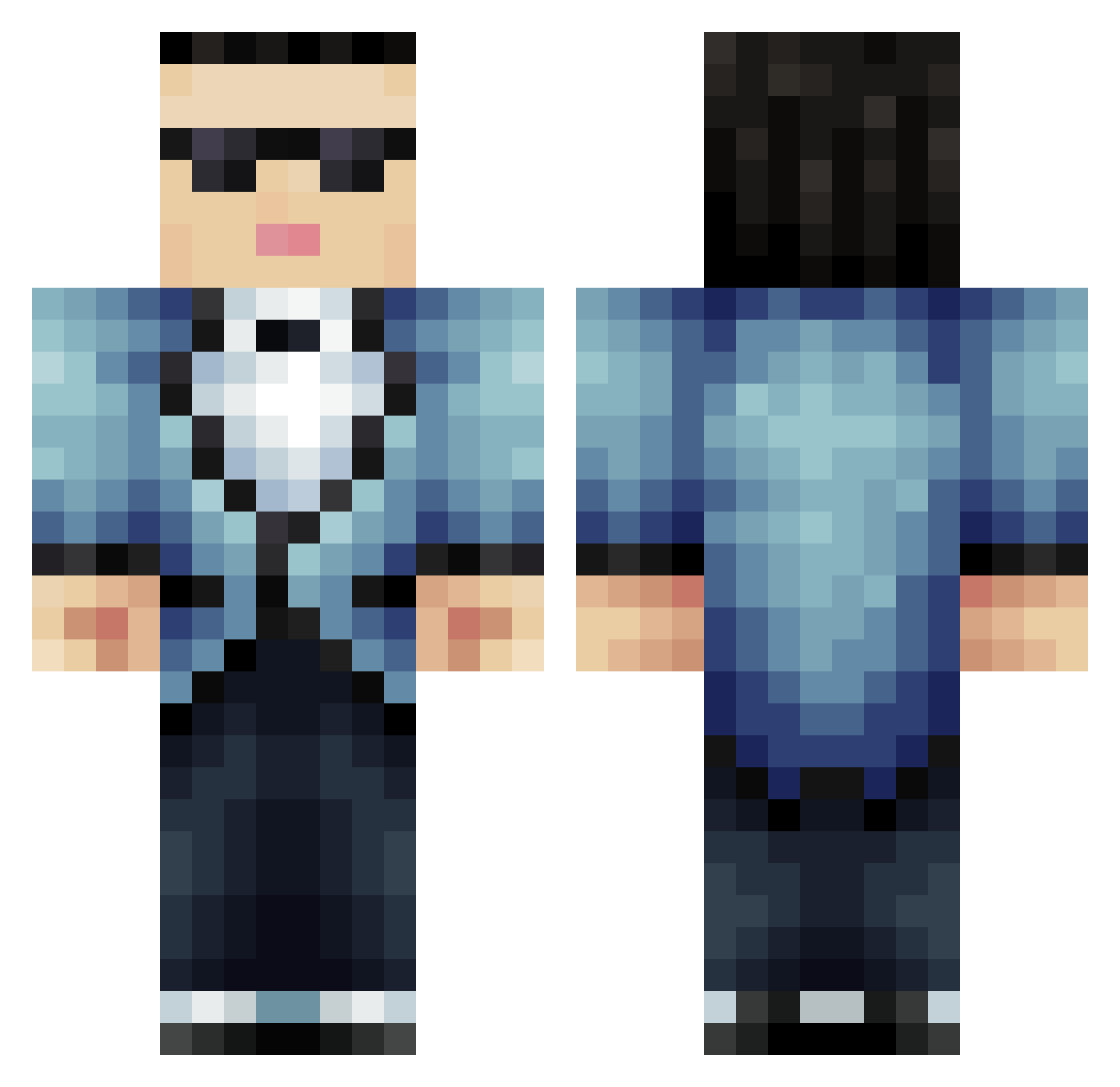 mooog_ Minecraft skin, front and back view