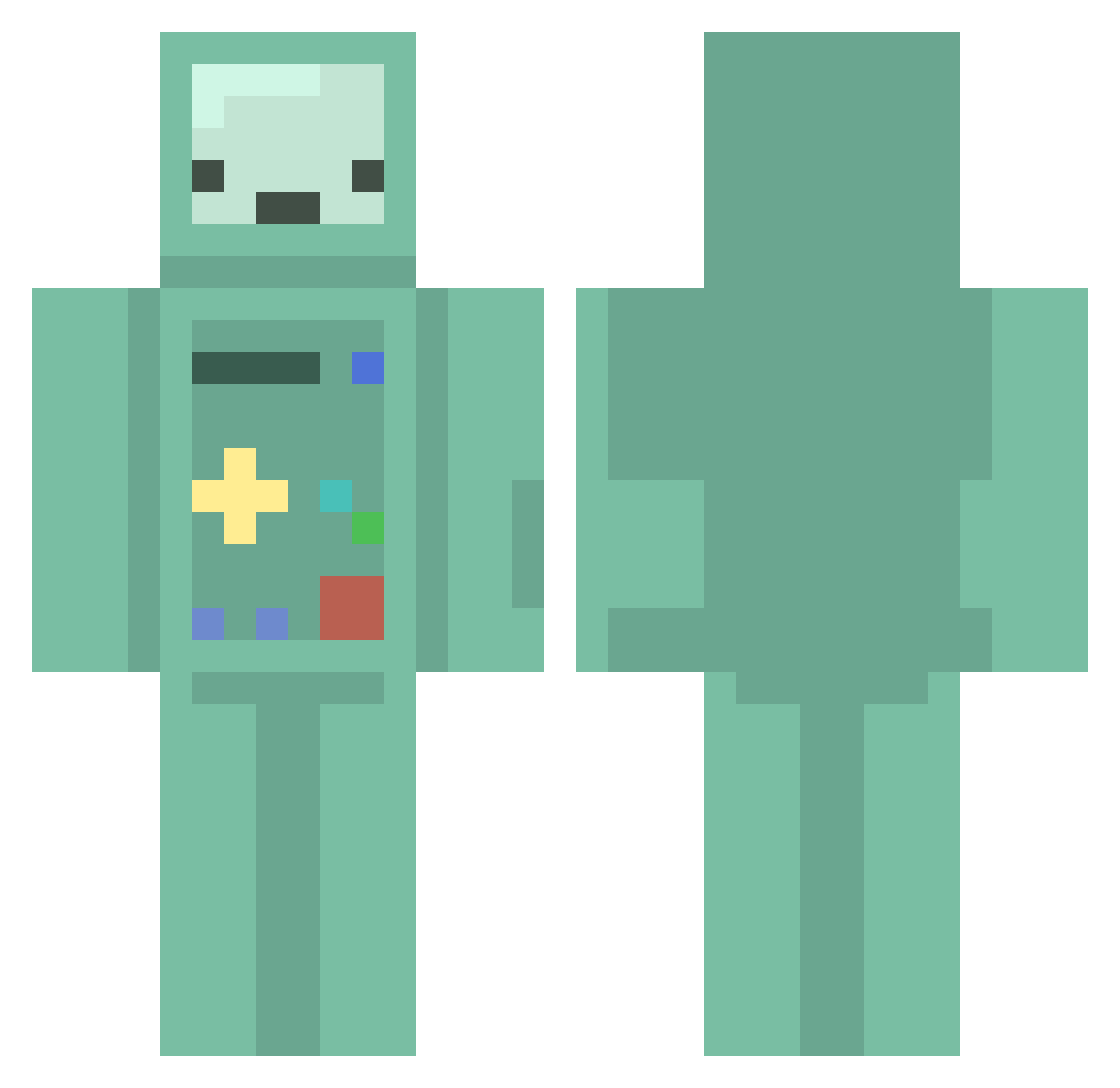 FurzsenszioAtya Minecraft skin, front and back view