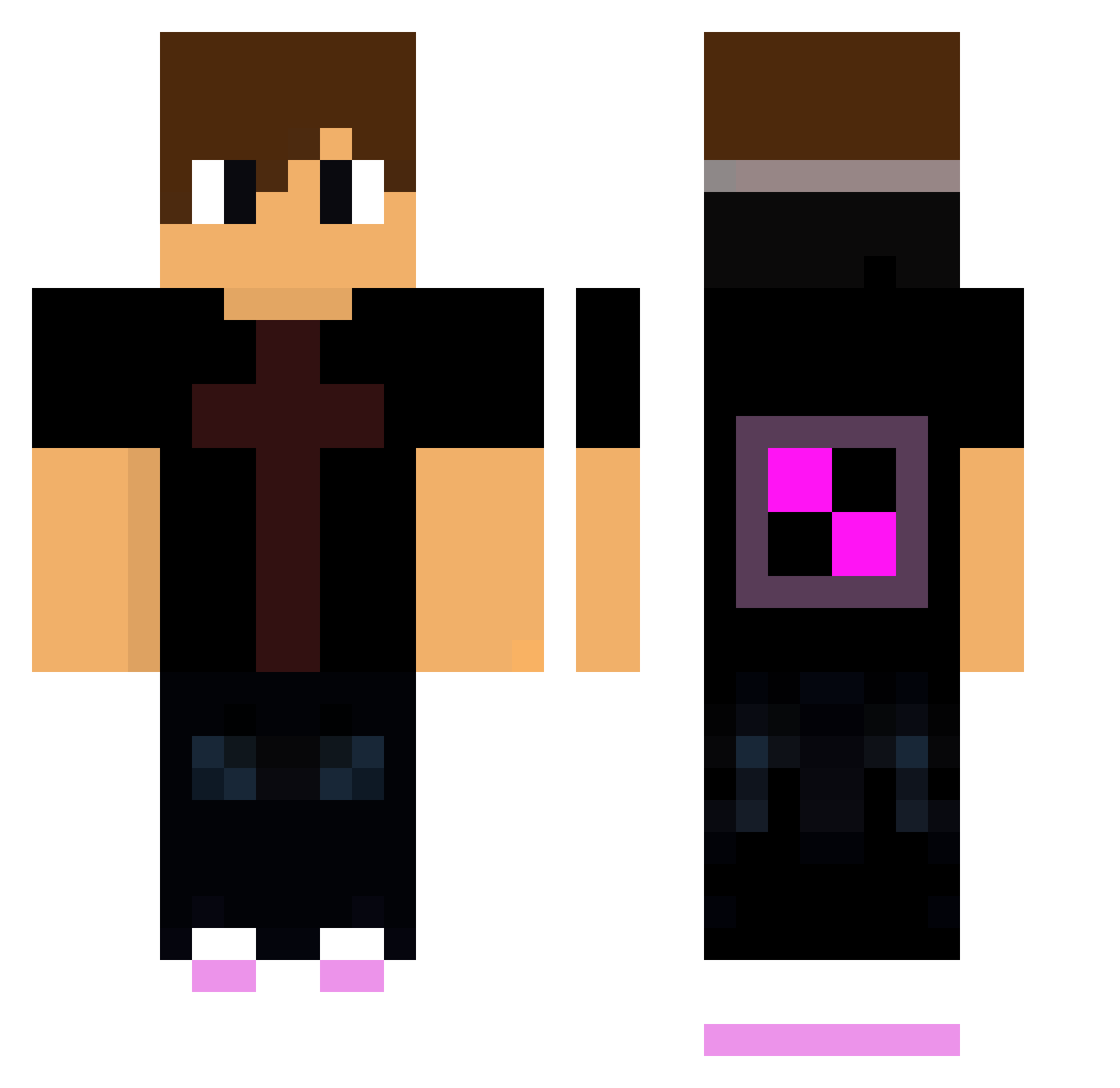 ZockerHD_18 Minecraft skin, front and back view