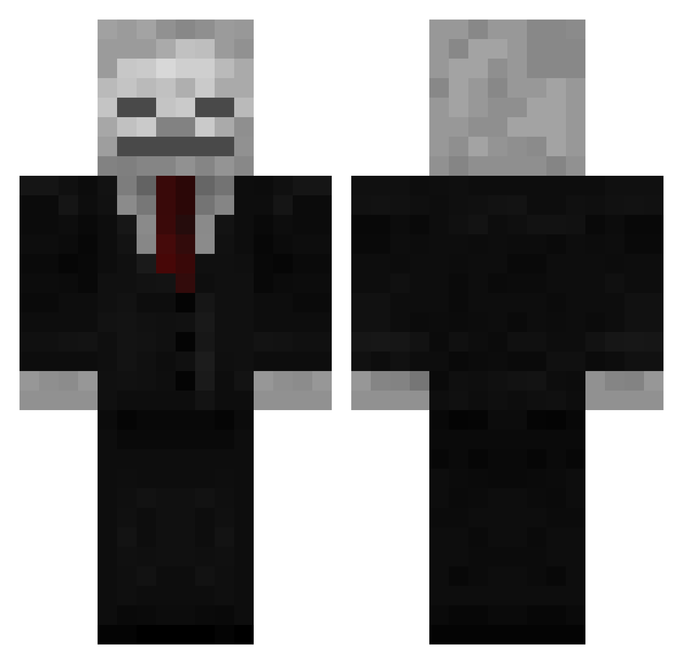 Sukhoi_7 Minecraft skin, front and back view