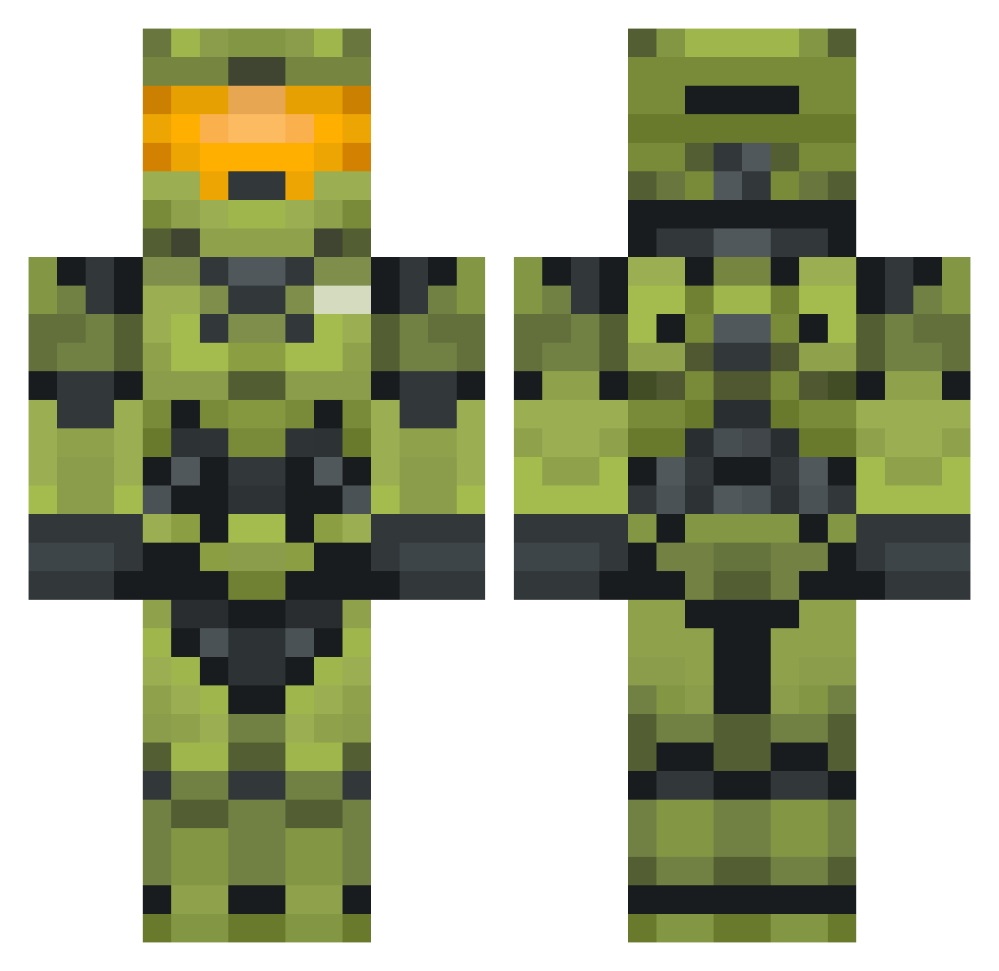 haloguy117 Minecraft skin, front and back view