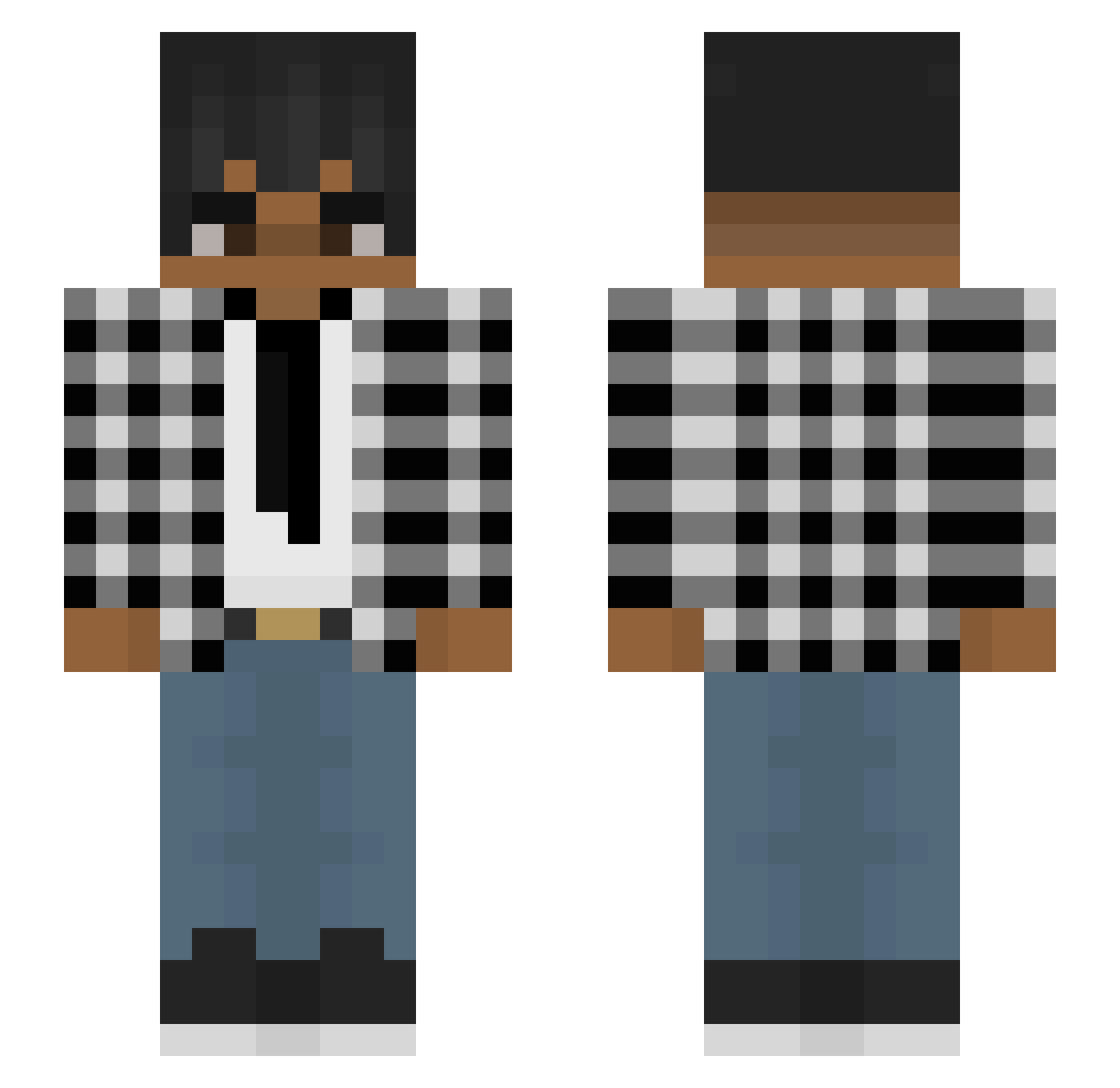 Serhat420 Minecraft skin, front and back view