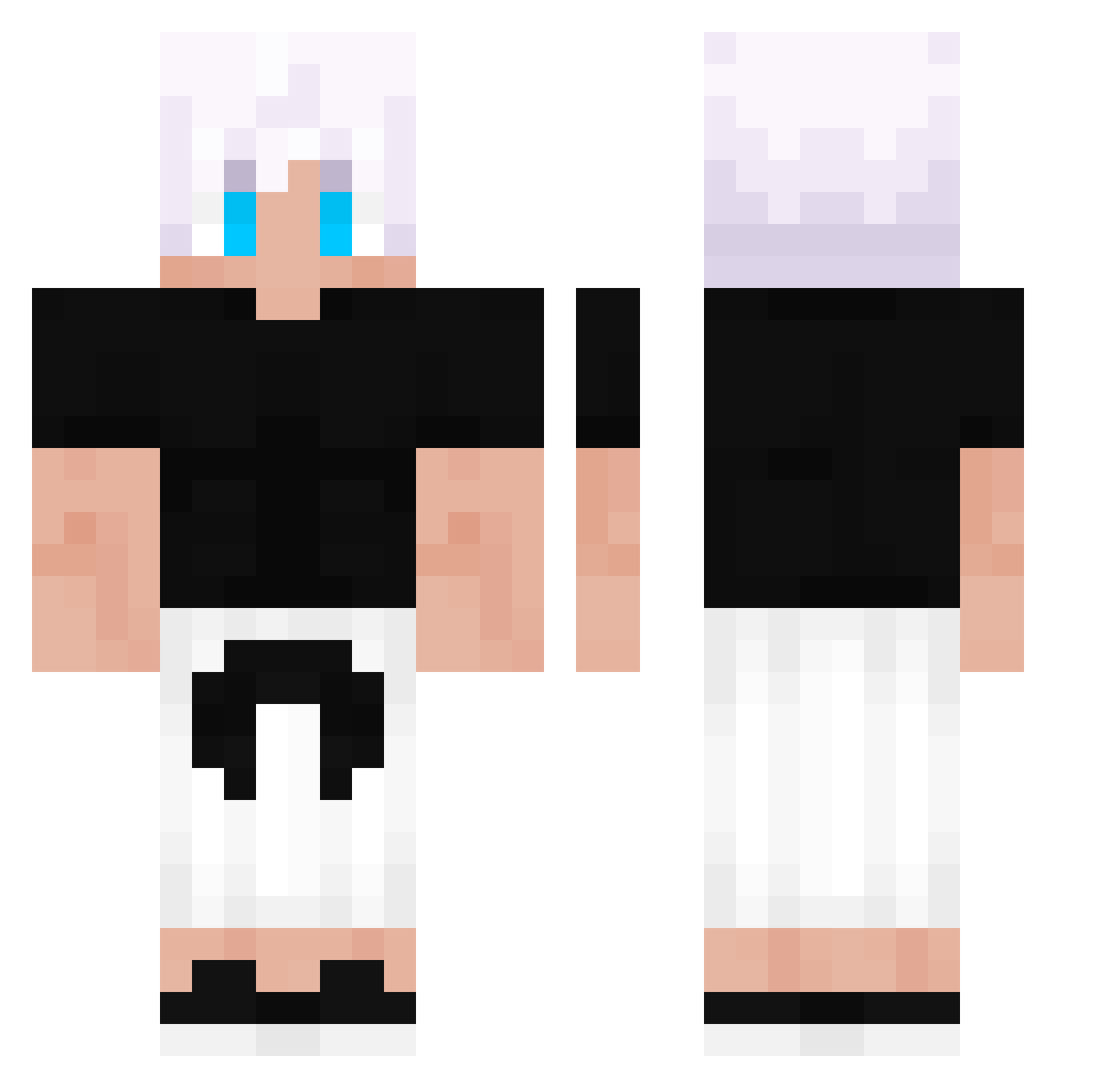 termitelover24 Minecraft skin, front and back view