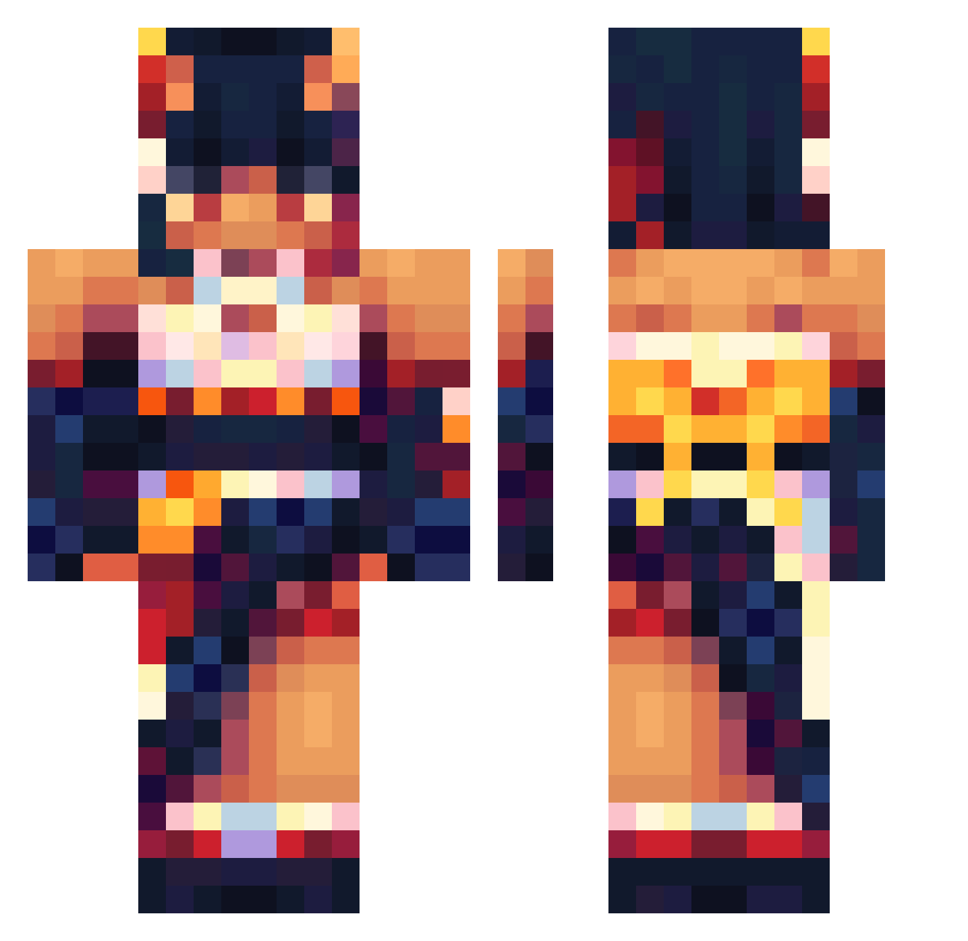 thegamerlake30 Minecraft skin, front and back view
