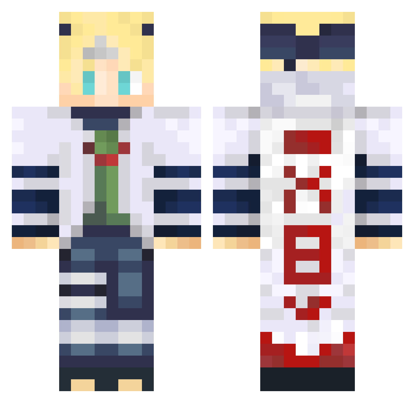 GMarkuzzz Minecraft skin, front and back view