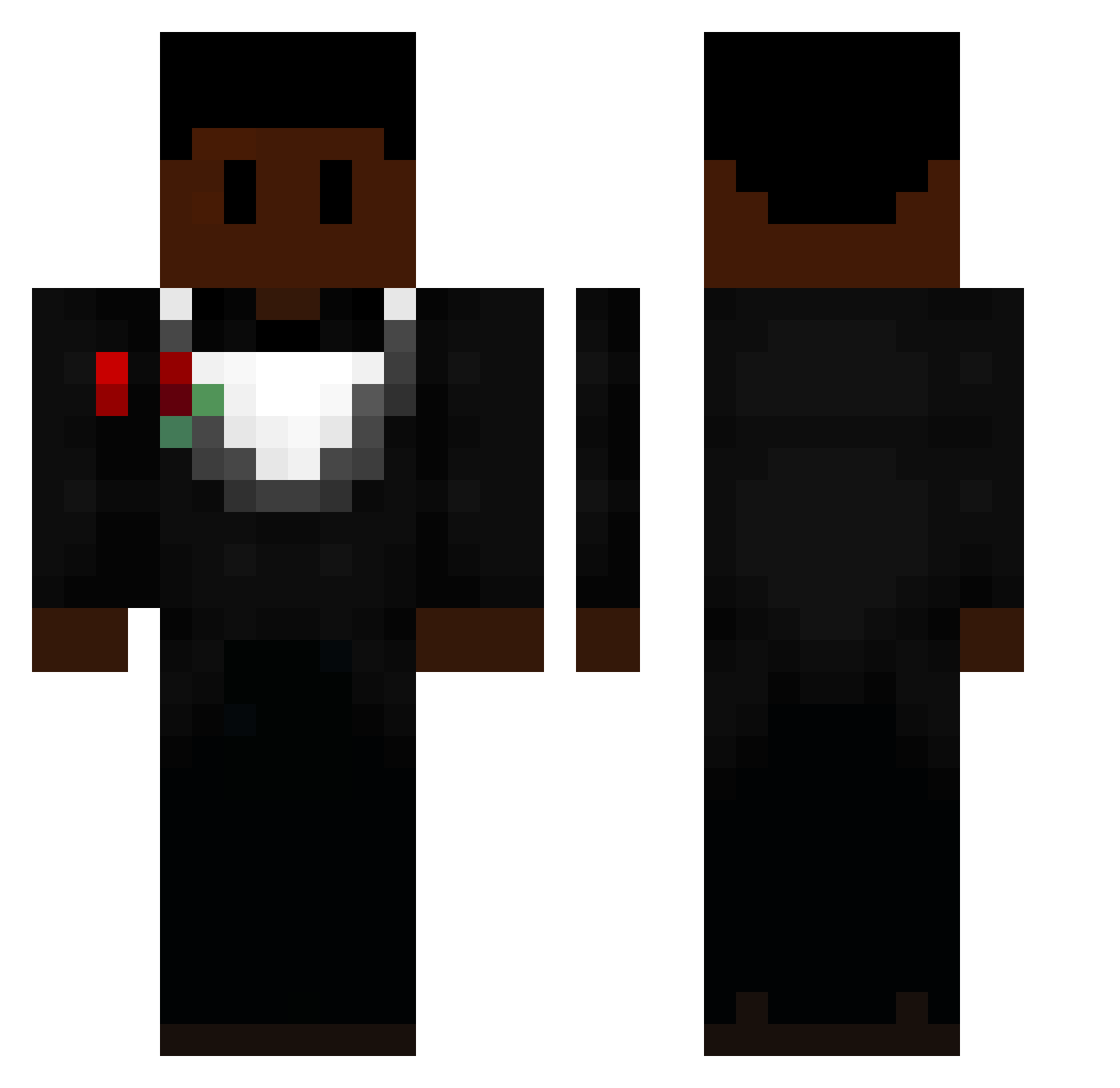 DUCKINC19 Minecraft skin, front and back view