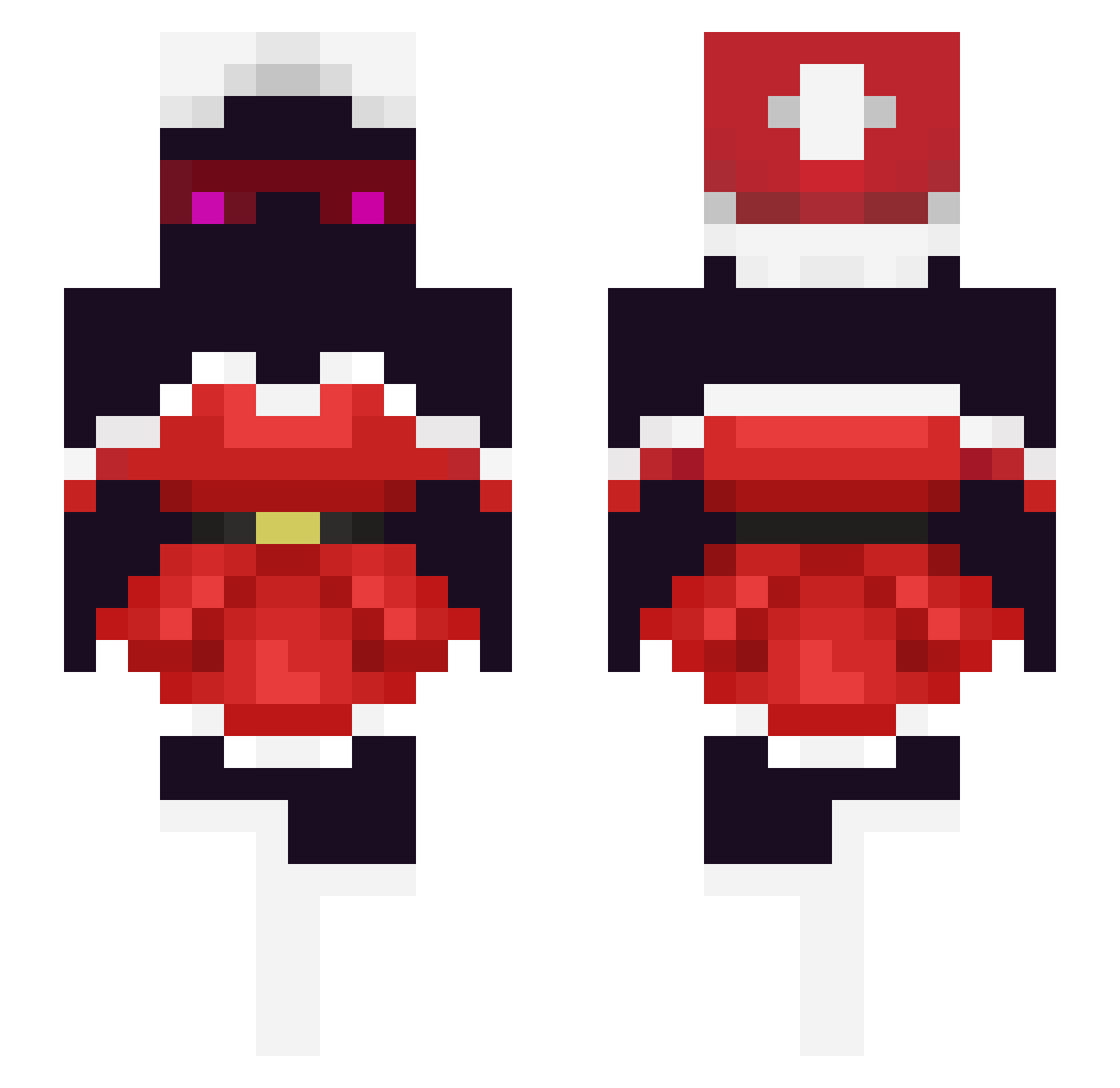 jordibatet Minecraft skin, front and back view
