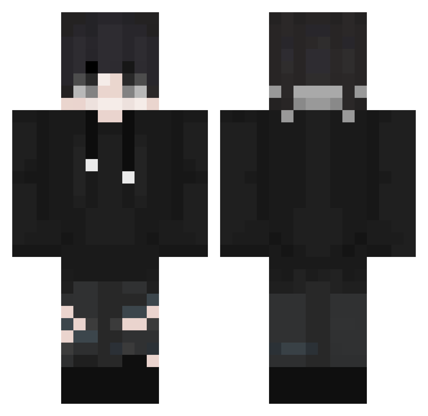 Sebastianx650_ Minecraft skin, front and back view
