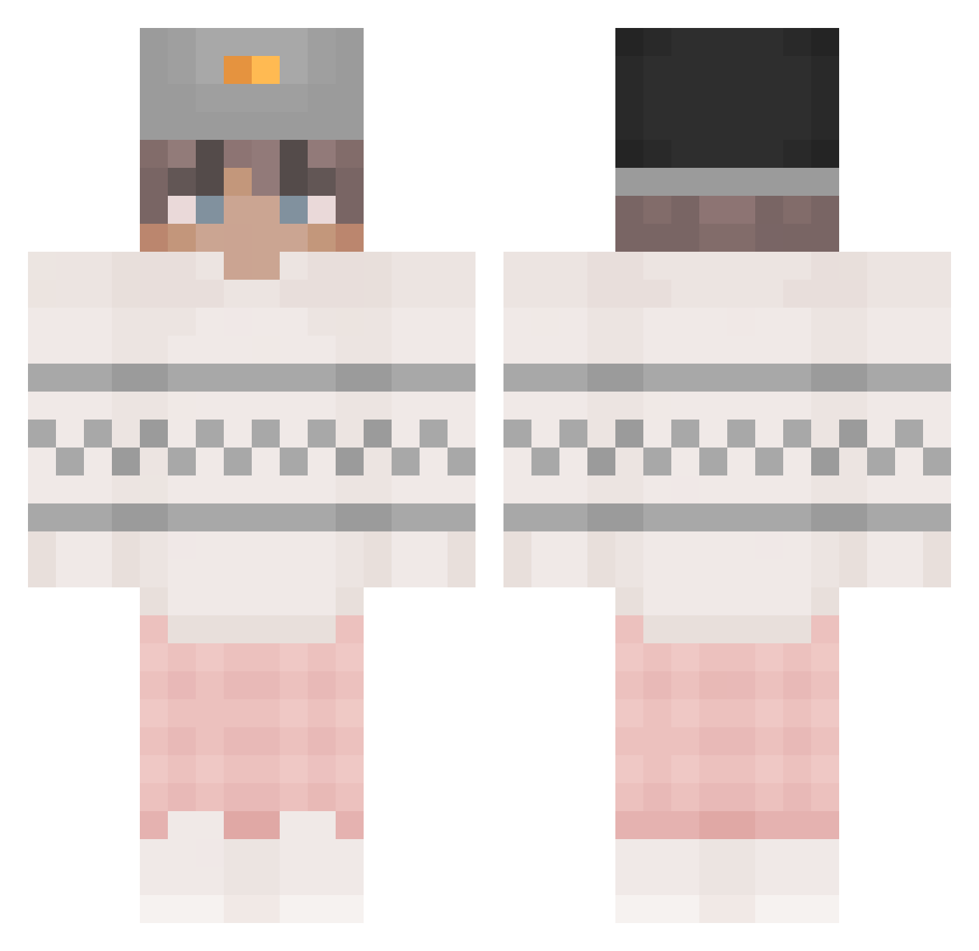 makoh Minecraft skin, front and back view