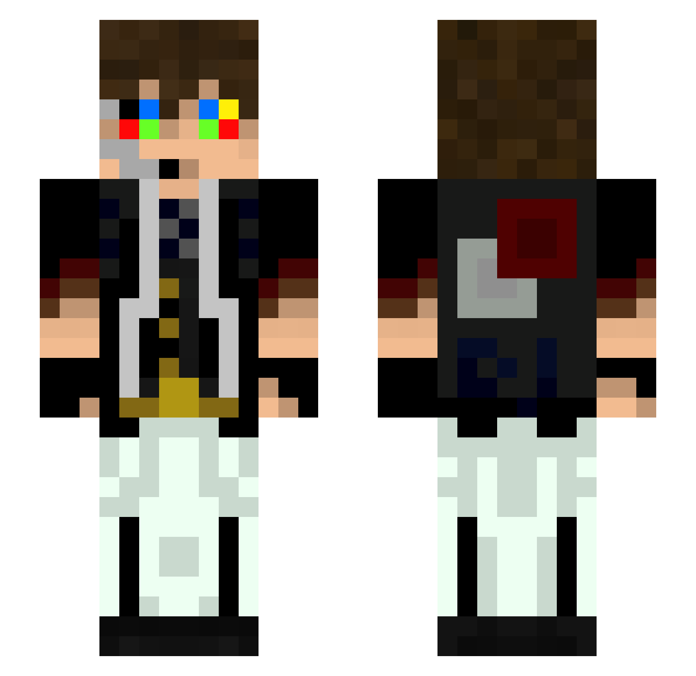 minecraftdj Minecraft skin, front and back view