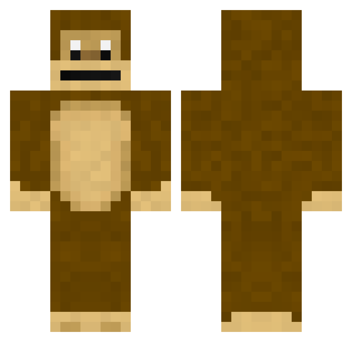 Volume_6 Minecraft skin, front and back view