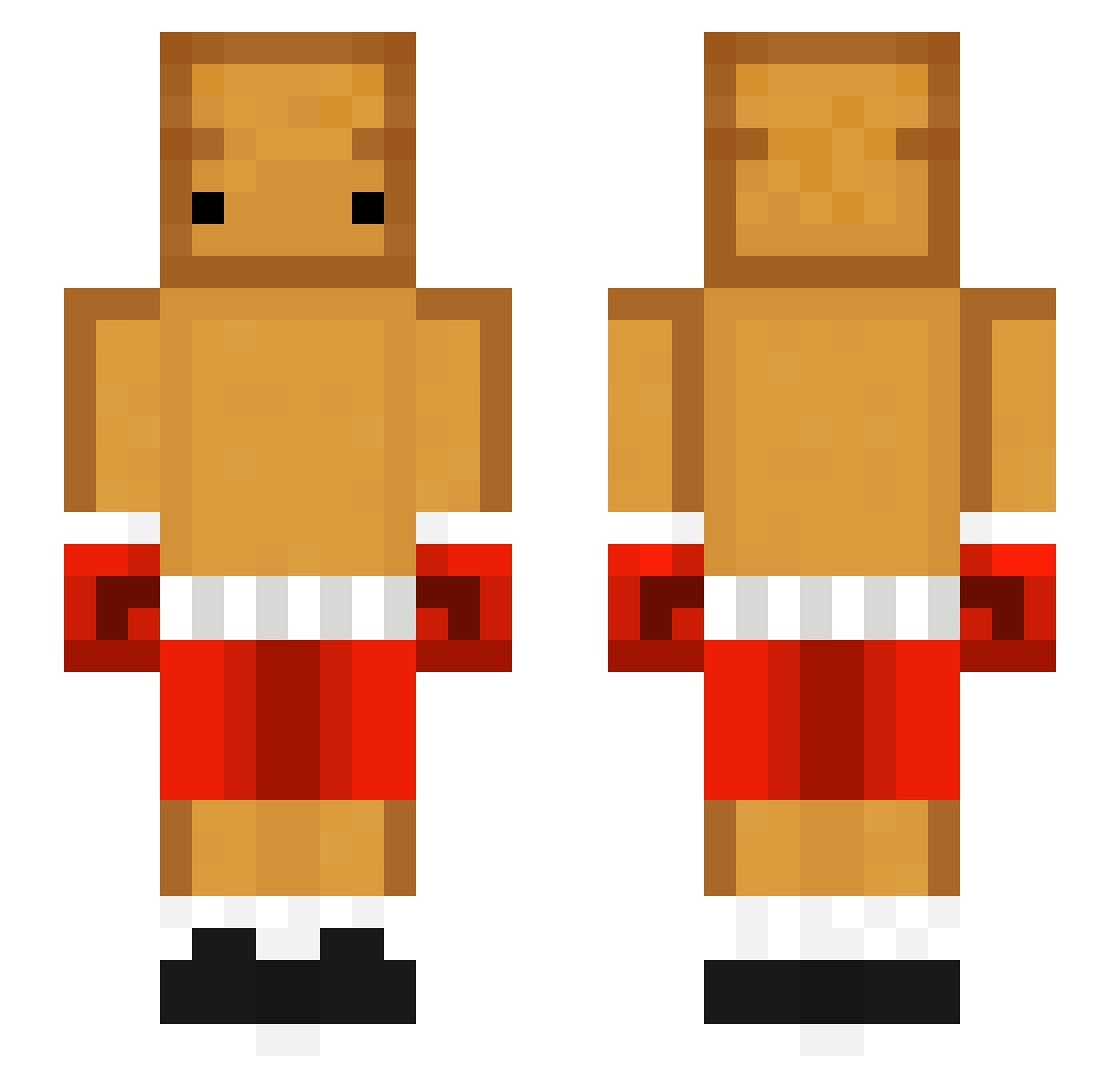 kosmopak0 Minecraft skin, front and back view