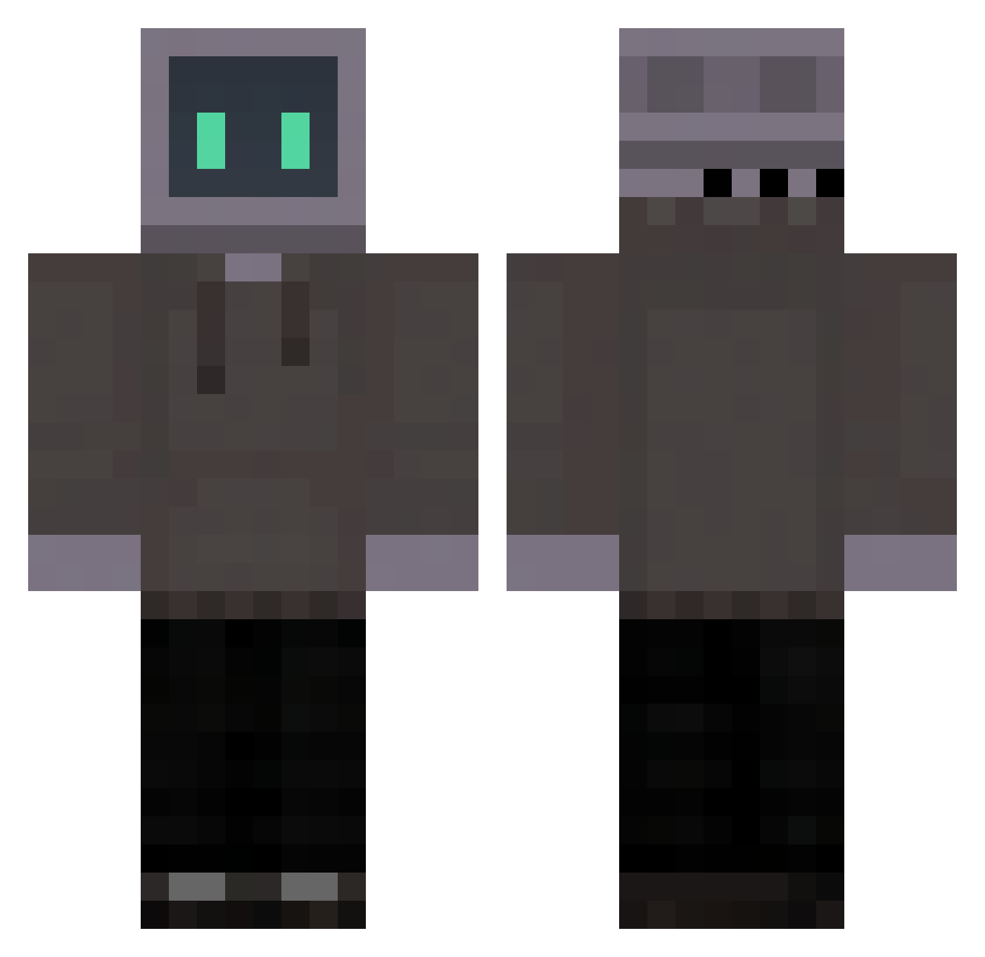 Bell_Tiger0115 Minecraft skin, front and back view