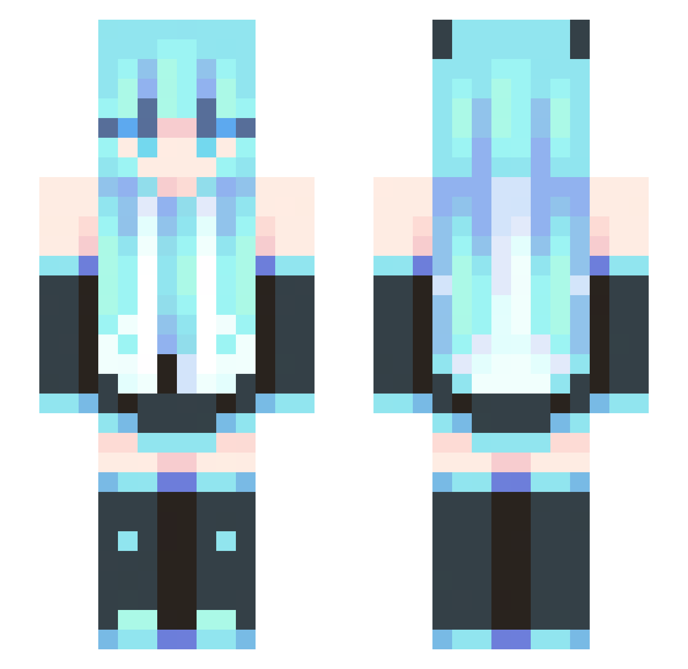 seanthecat Minecraft skin, front and back view