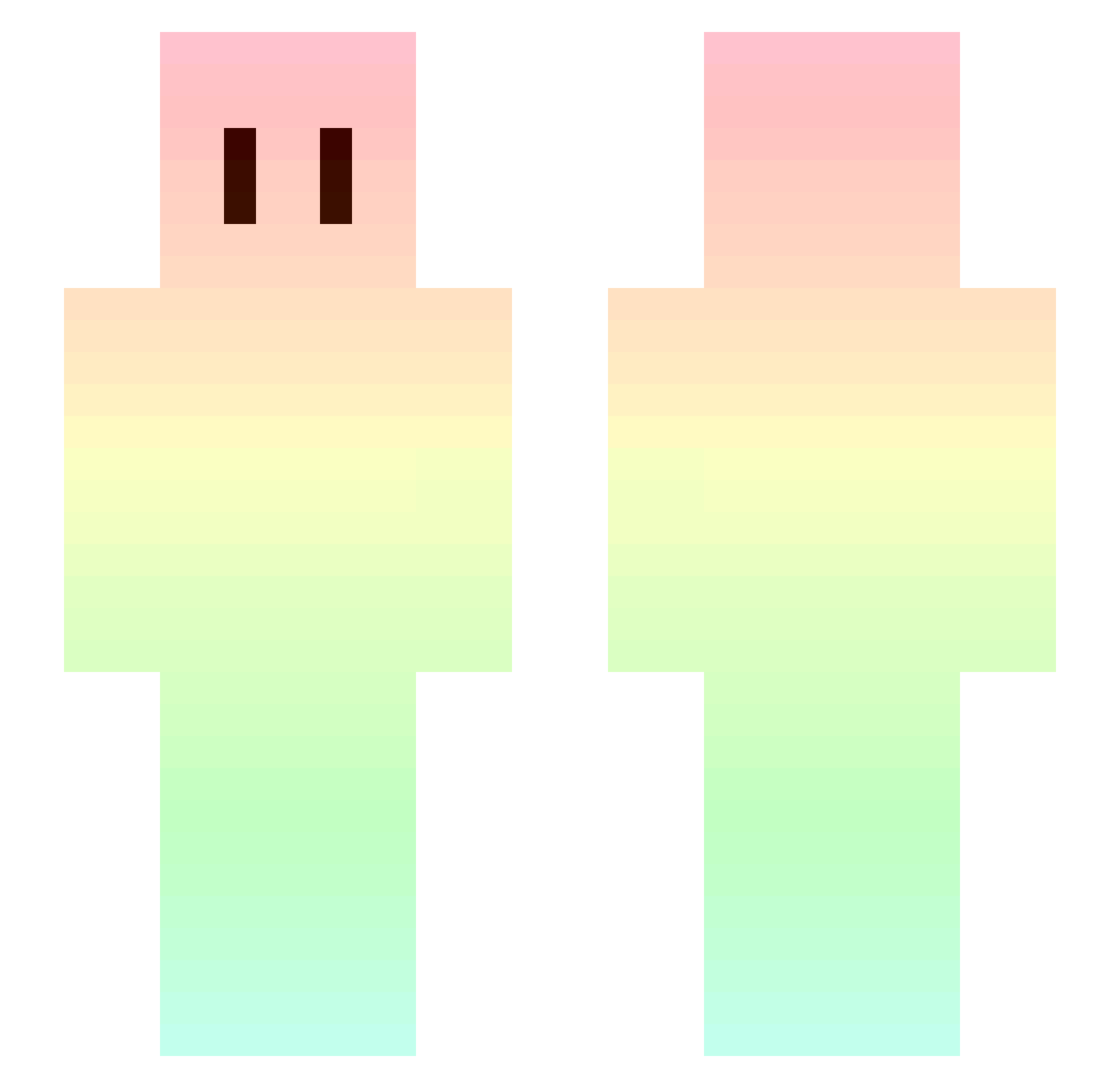 PorumbelAfrican Minecraft skin, front and back view