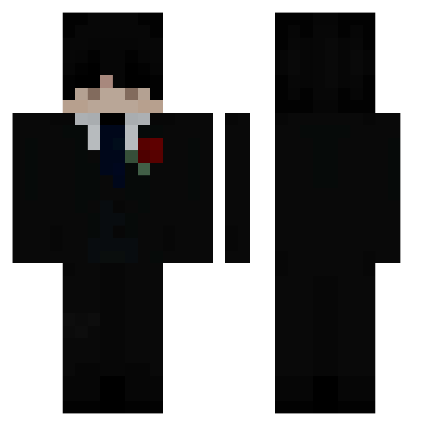 FidjyFanyCharly Minecraft skin, front and back view