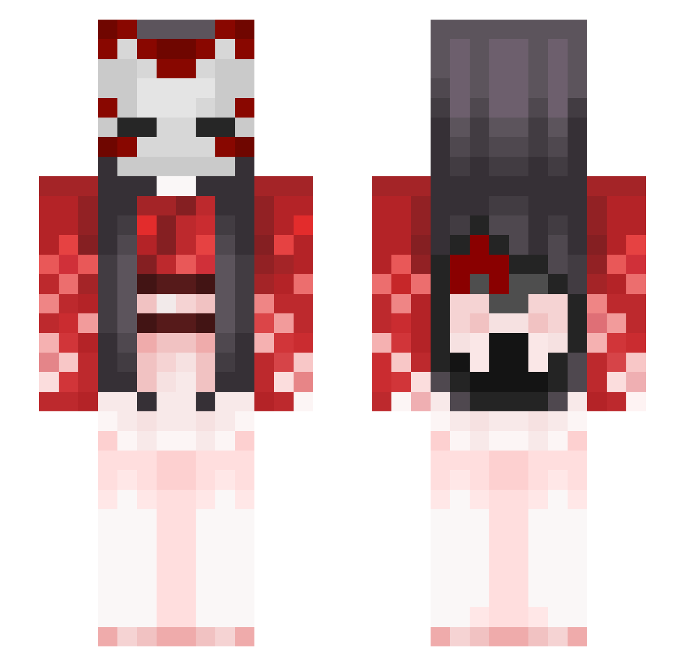 rgke Minecraft skin, front and back view
