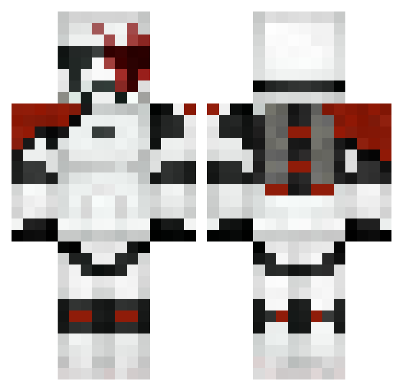 FIN_2187 Minecraft skin, front and back view