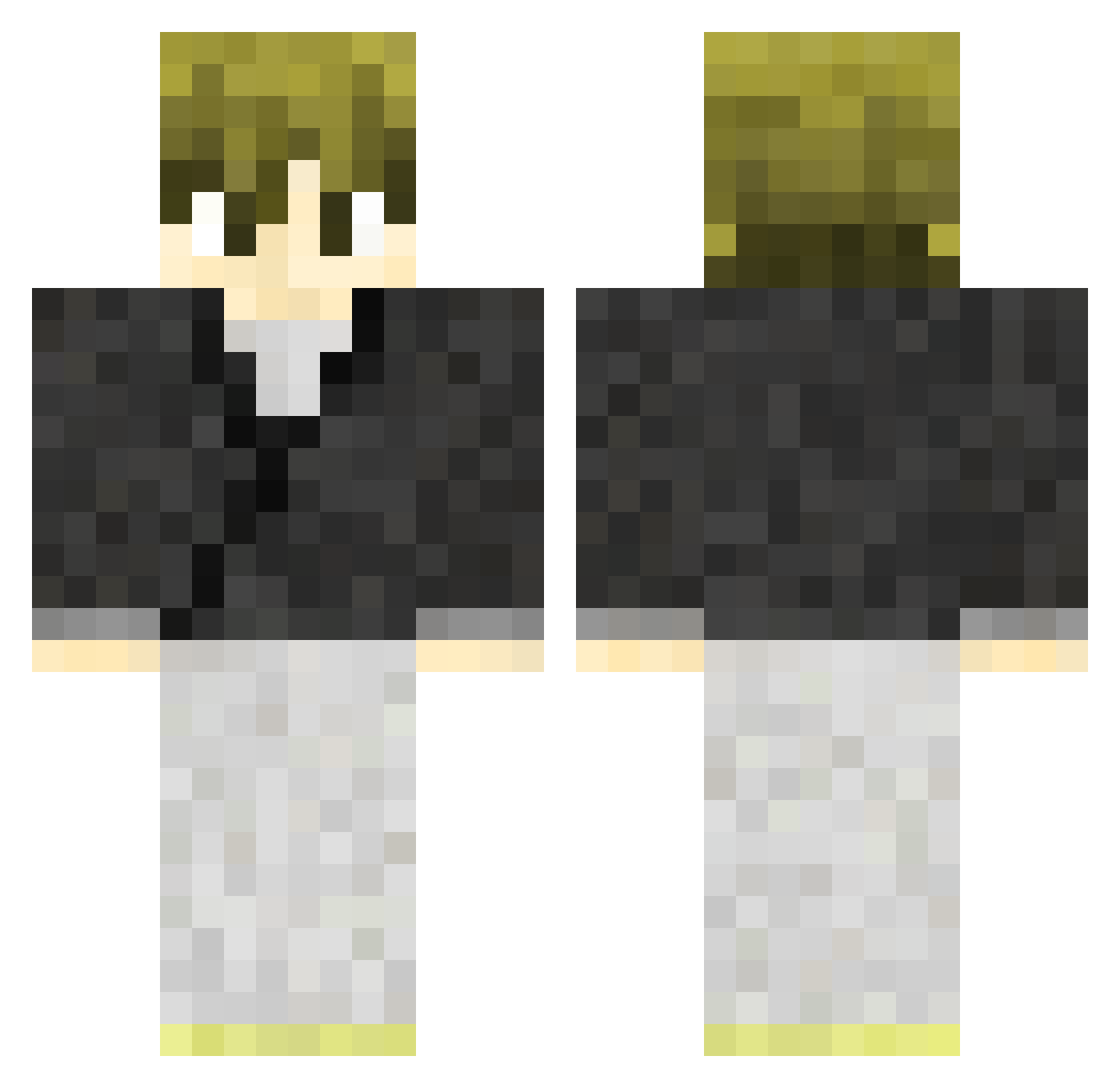 CobraTR Minecraft skin, front and back view