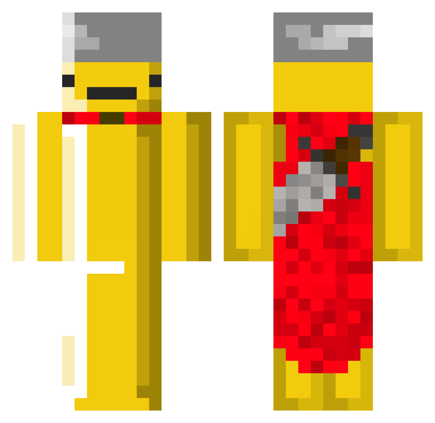 Al_rock Minecraft skin, front and back view