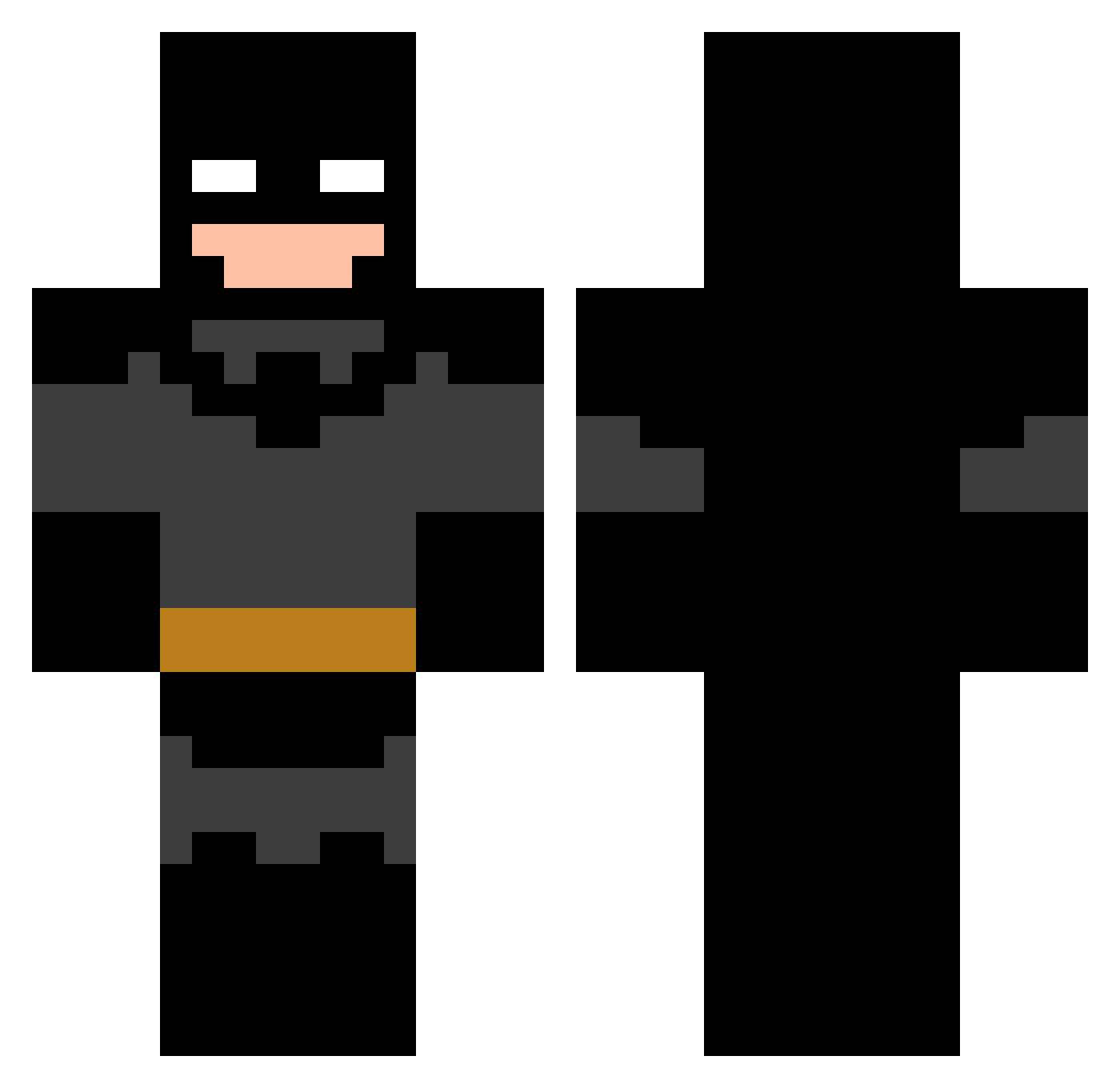 Zirke25 Minecraft skin, front and back view