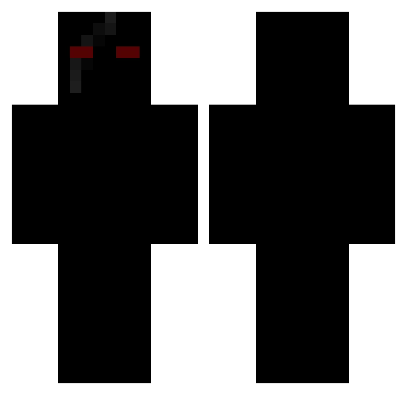 NU11_exe Minecraft skin, front and back view