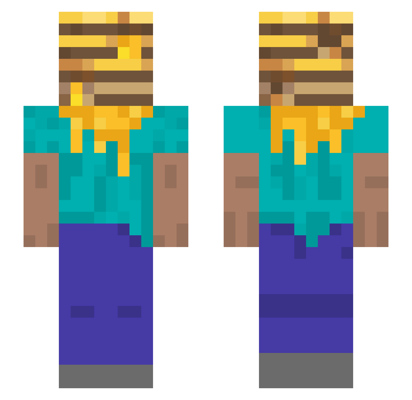 1egitp1ayer Minecraft skin, front and back view