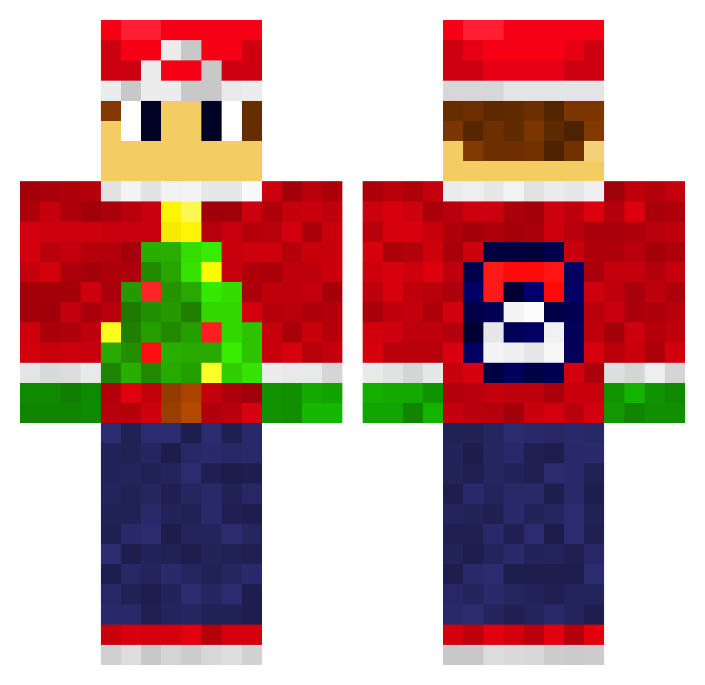 Psychokinese Minecraft skin, front and back view