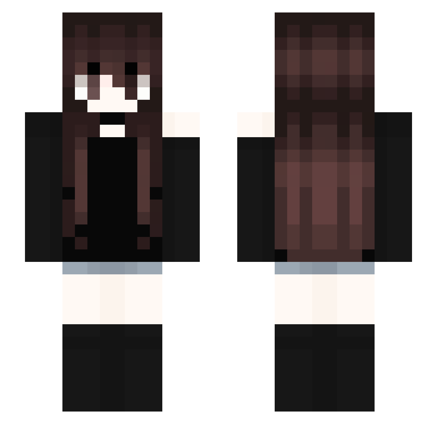 h6enn Minecraft skin, front and back view