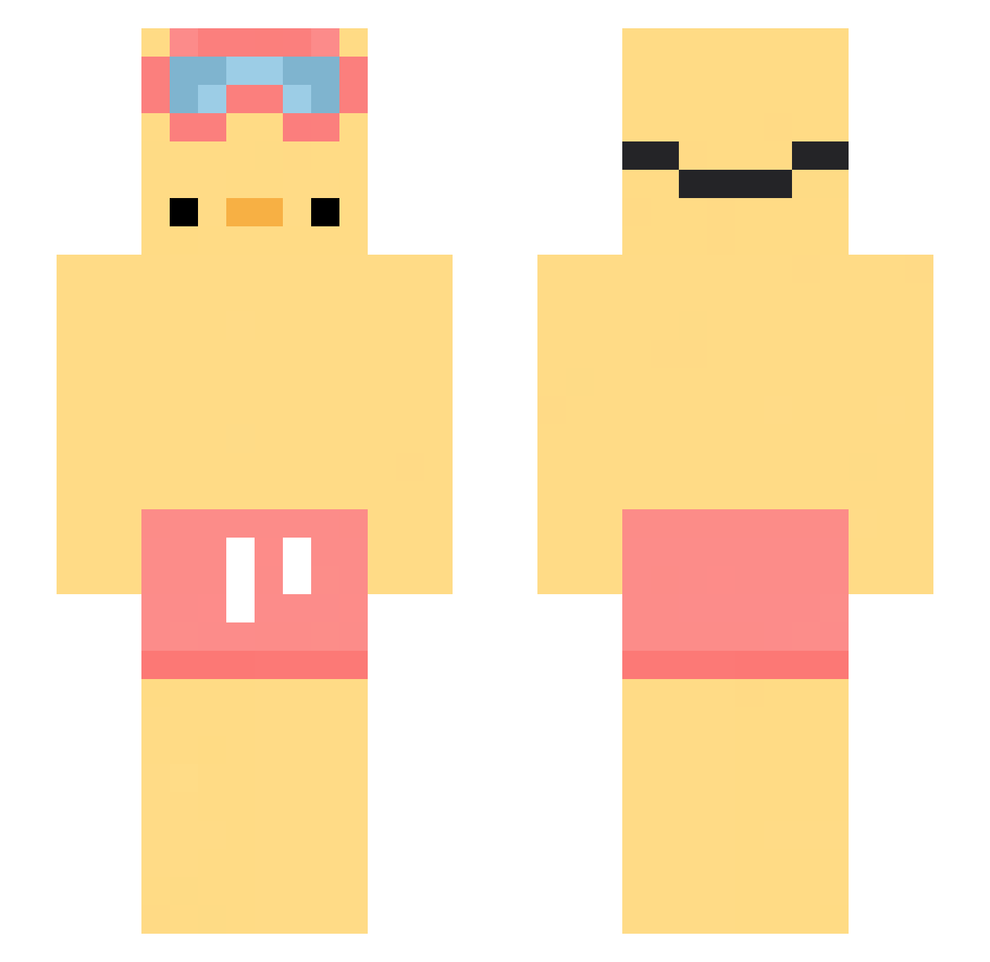 Neutrality4248 Minecraft skin, front and back view