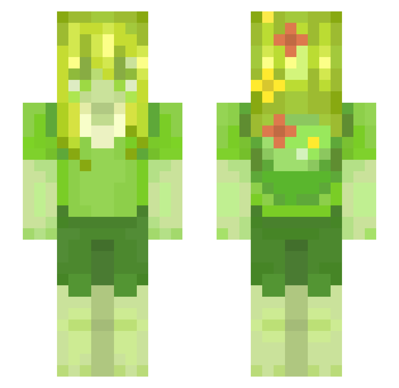 propizdon Minecraft skin, front and back view