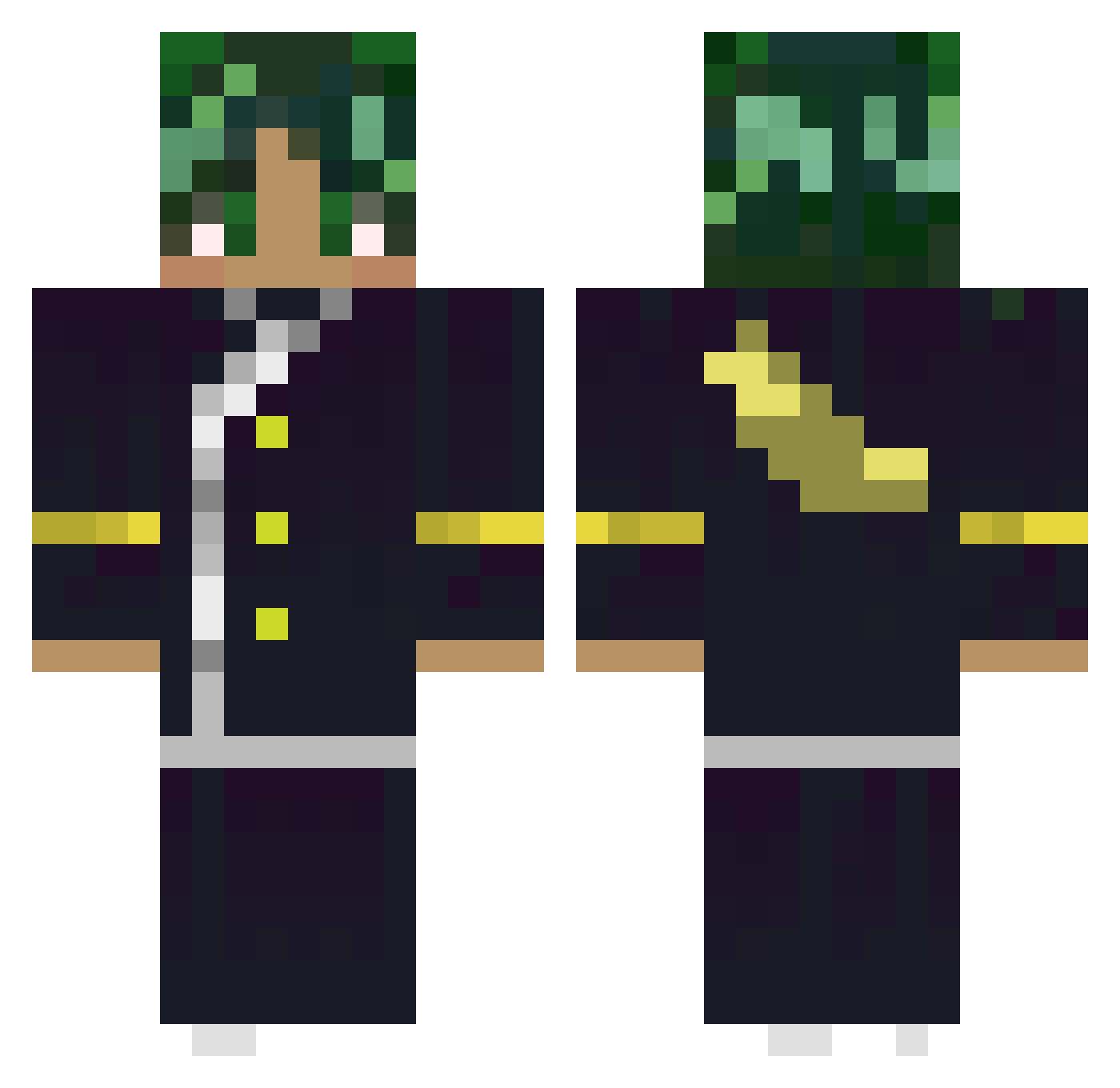 Asahi_8568 Minecraft skin, front and back view