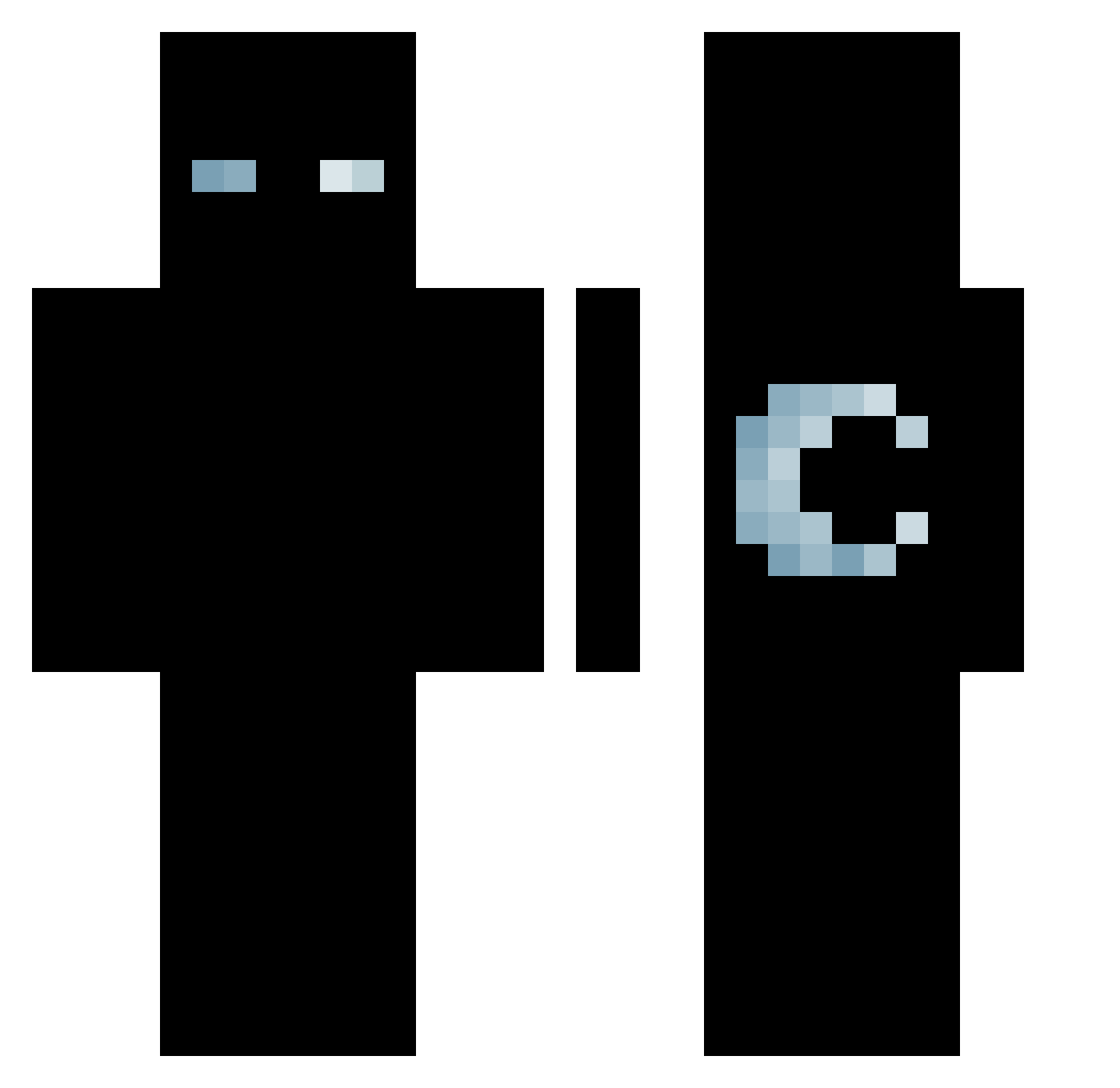 TillingPlanet Minecraft skin, front and back view