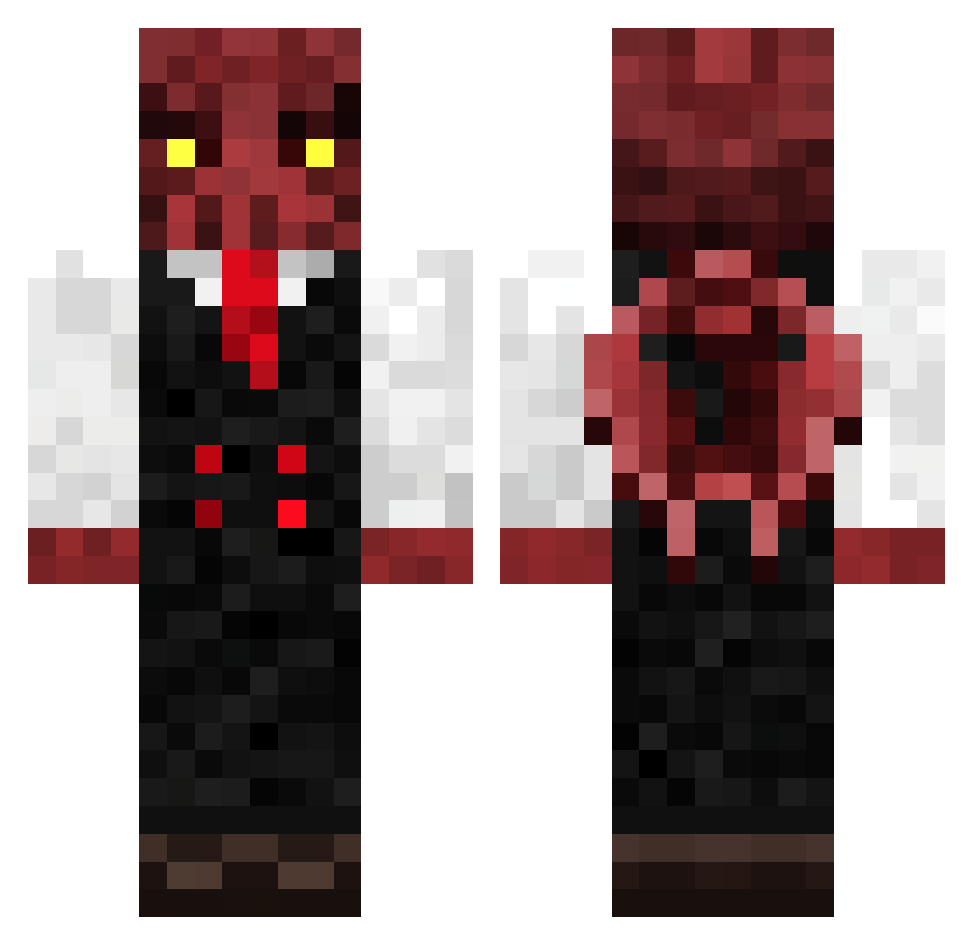 AkuNarendra Minecraft skin, front and back view