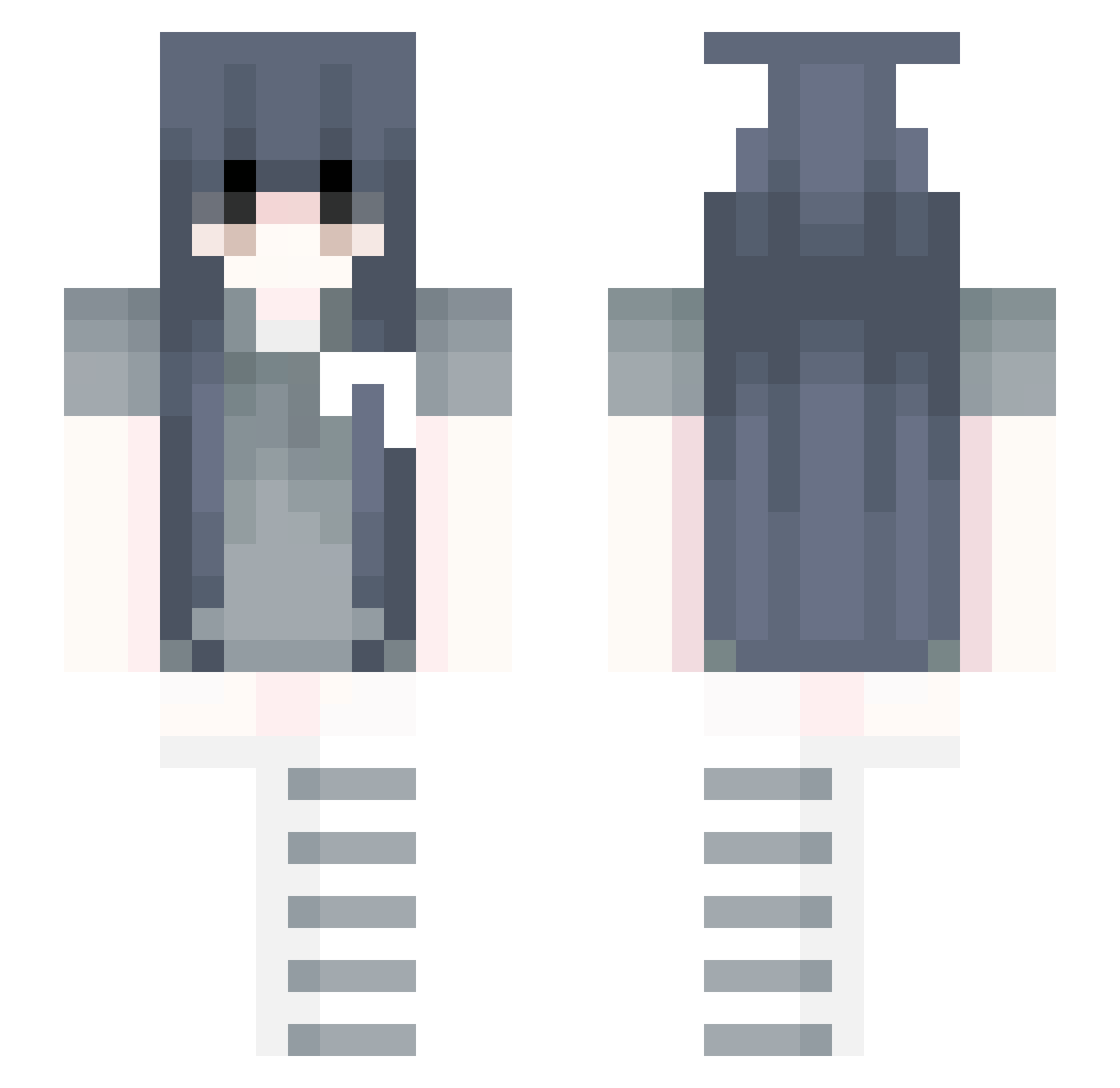 SednaGod Minecraft skin, front and back view
