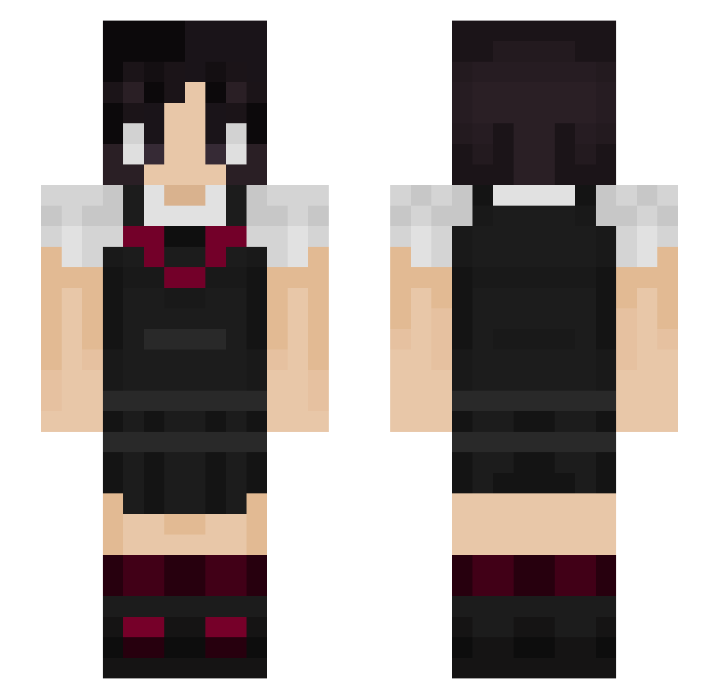 cloverleaffour Minecraft skin, front and back view