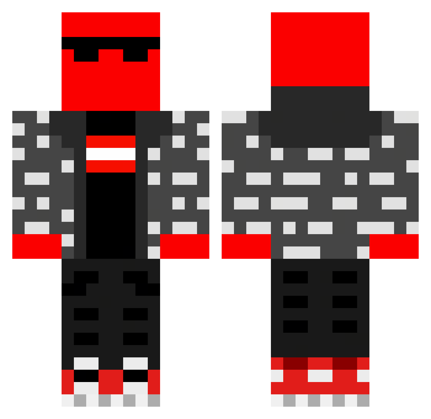 SPEEDKRIZ Minecraft skin, front and back view