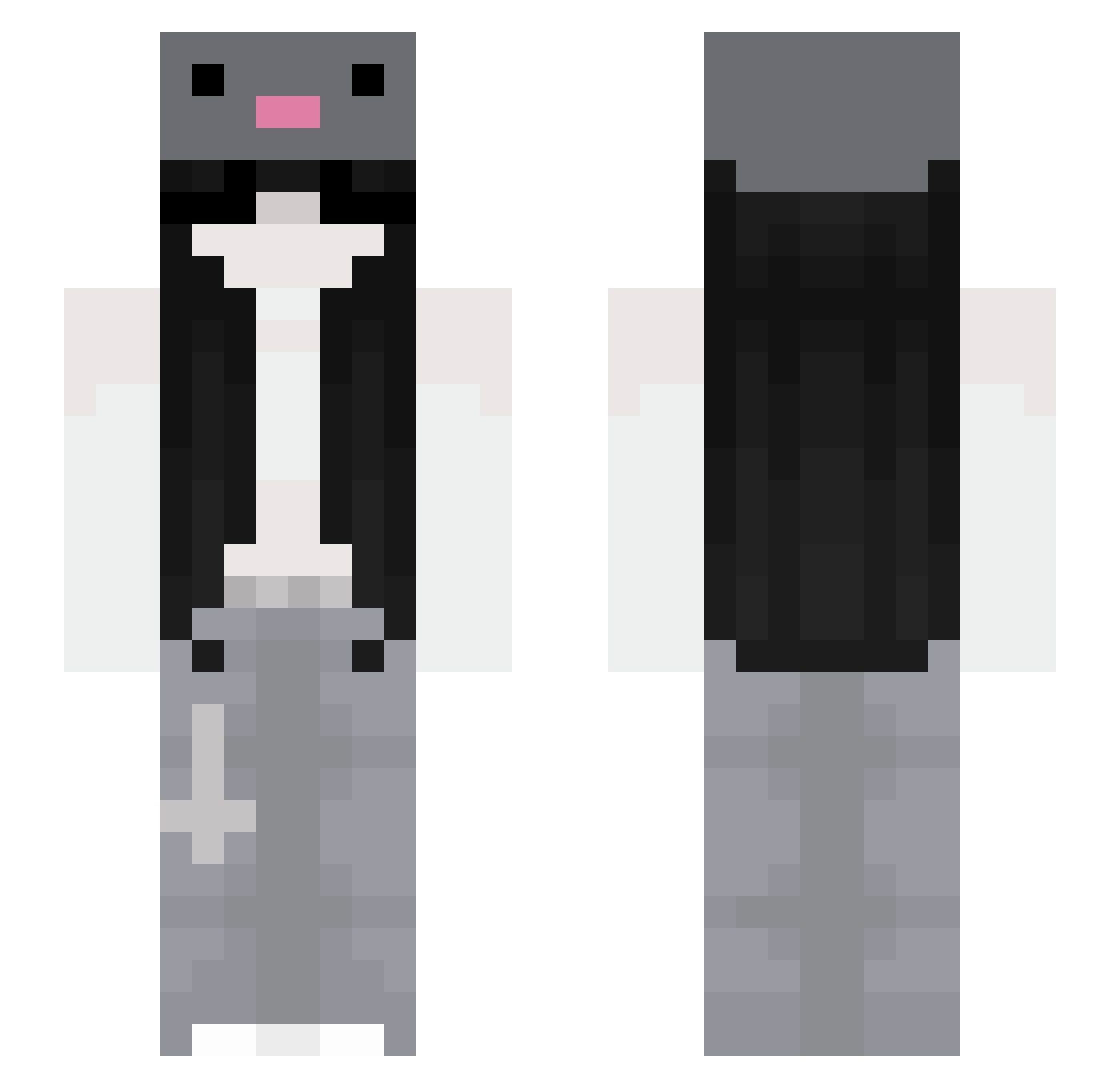 mimausi98 Minecraft skin, front and back view