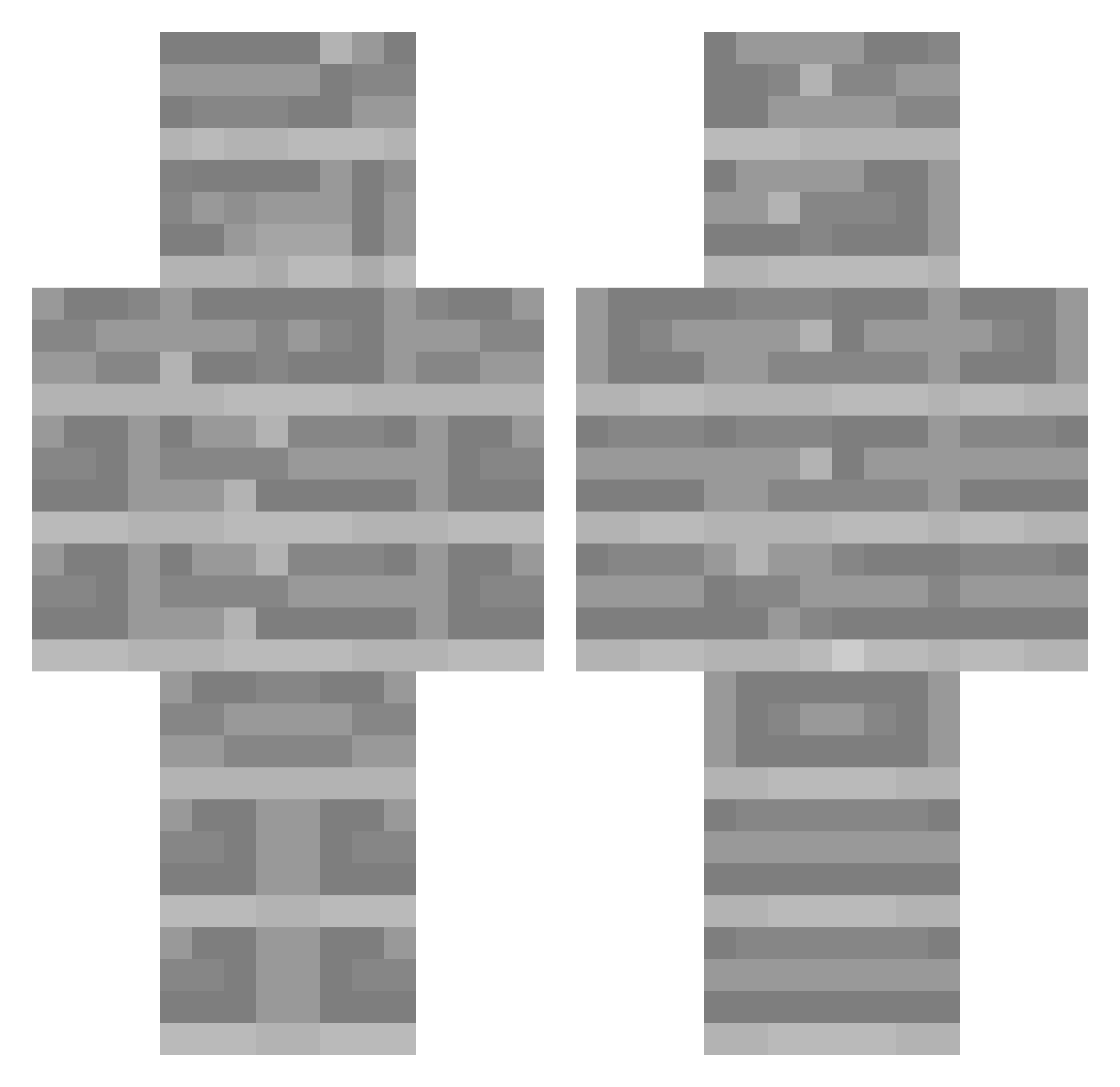 SamuraiPinto Minecraft skin, front and back view