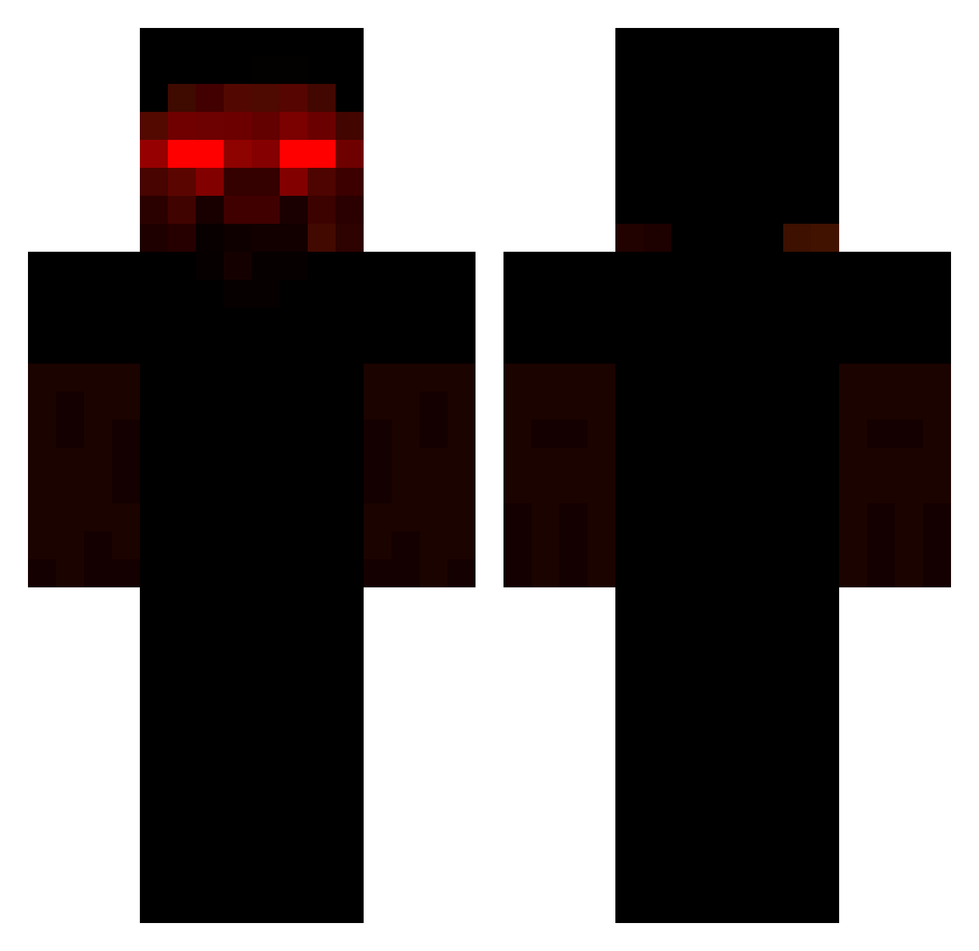 xky Minecraft skin, front and back view