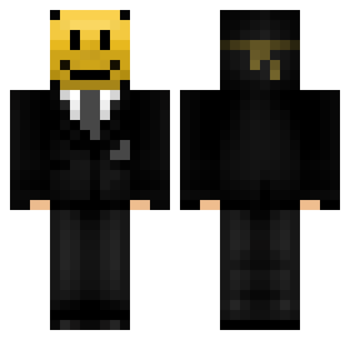 iRollingZ Minecraft skin, front and back view