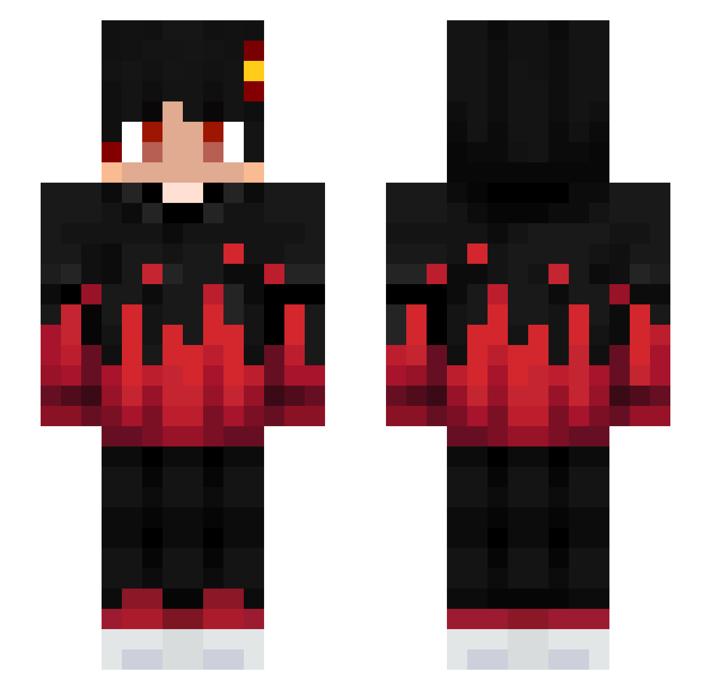 tanyuanshuishou_ Minecraft skin, front and back view
